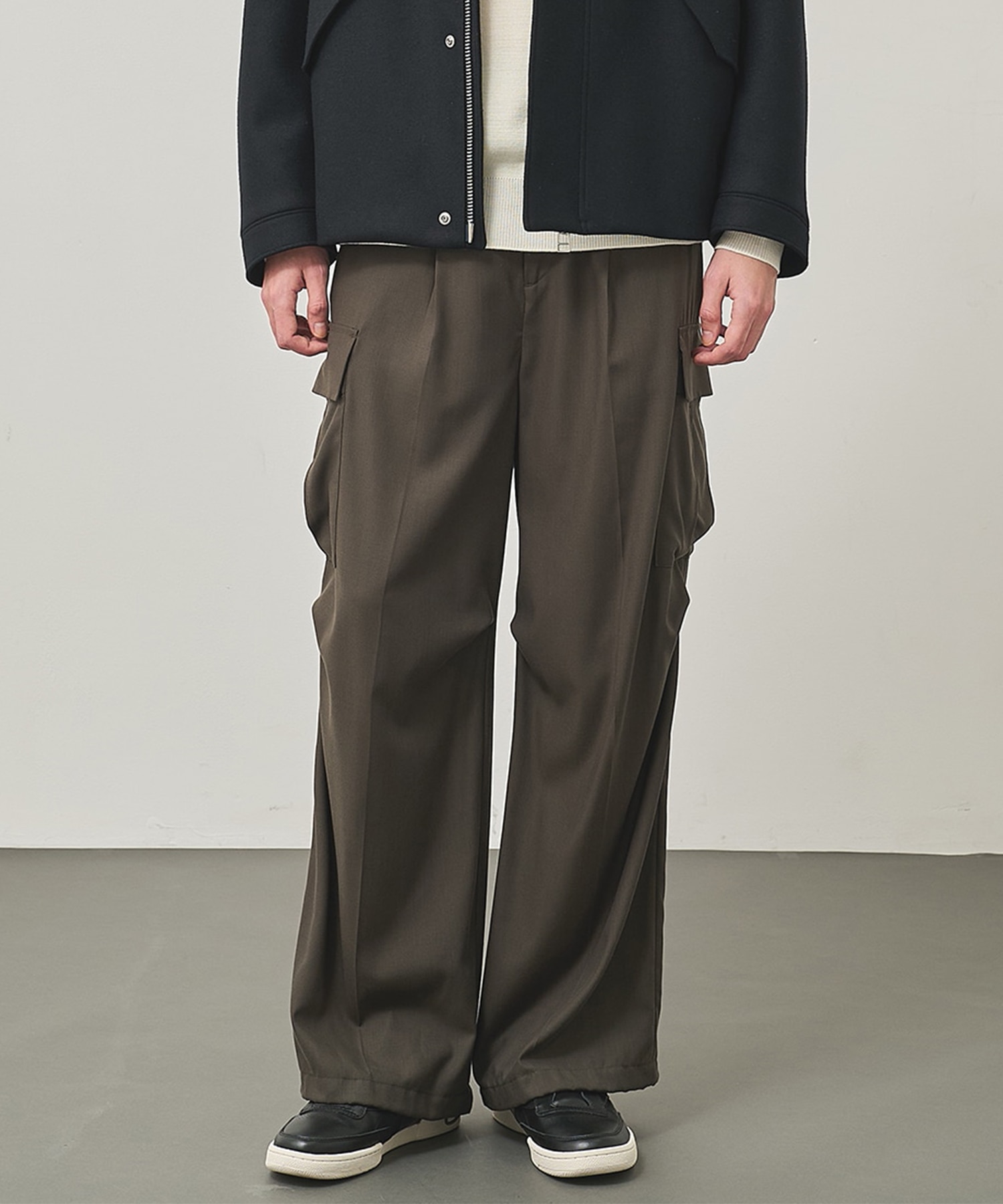 LIGHT WOOL CARGO PANTS