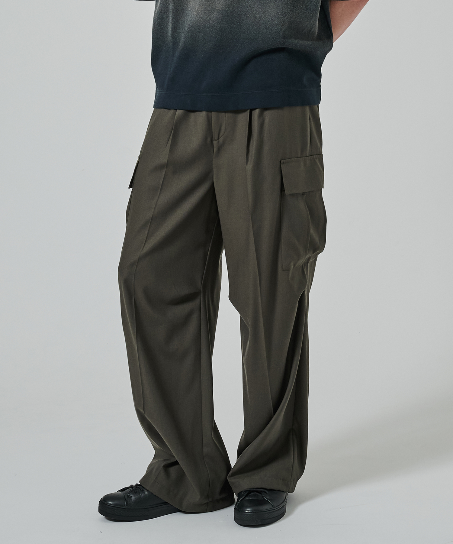 LIGHT WOOL CARGO PANTS