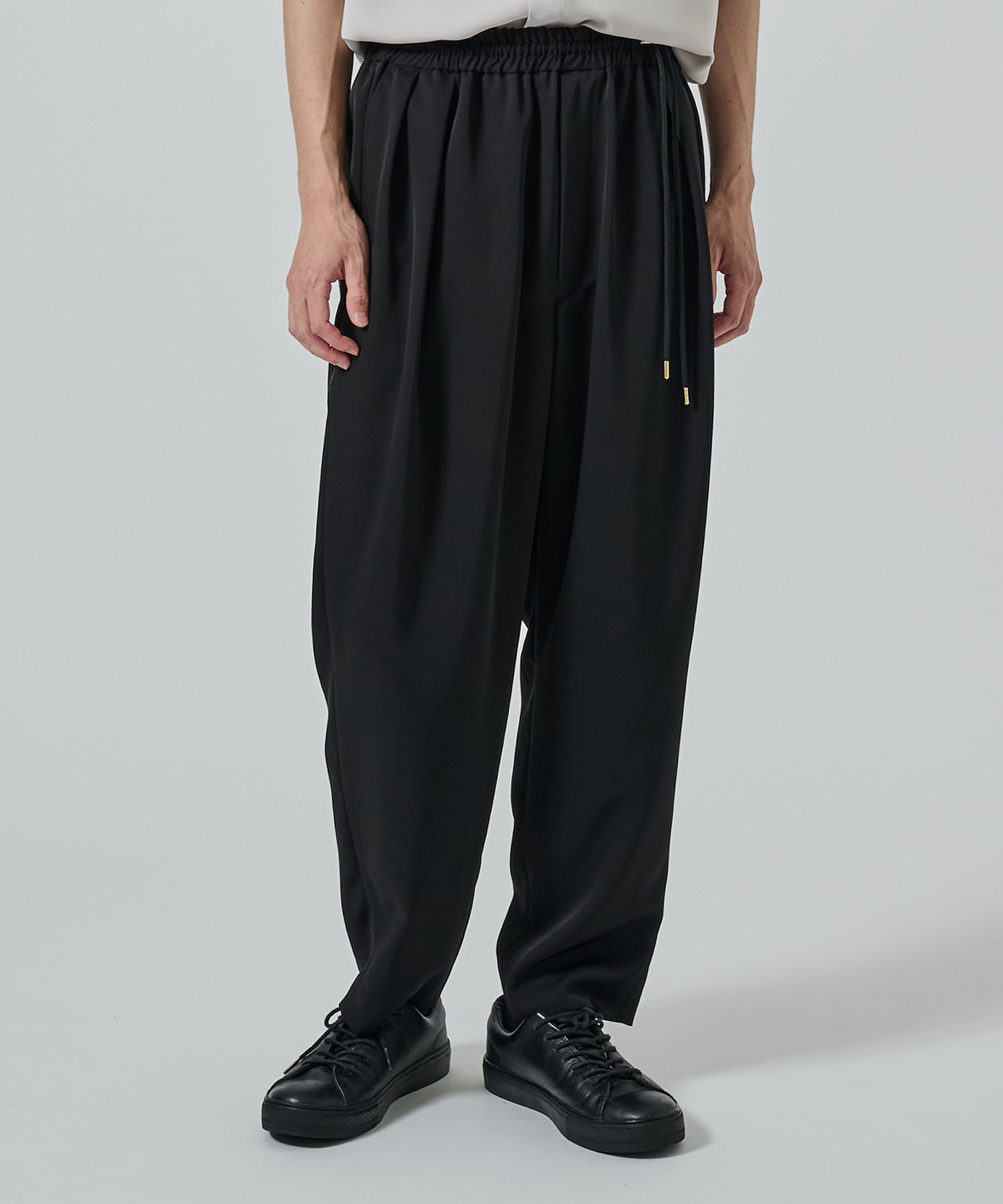 〈別注〉 Dry Stretch Twill Side Drawstring Relax Wide Tapered Pa