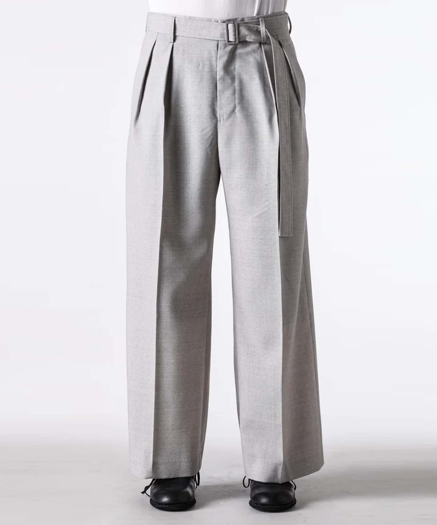 BELTED BUGGY TROUSERS