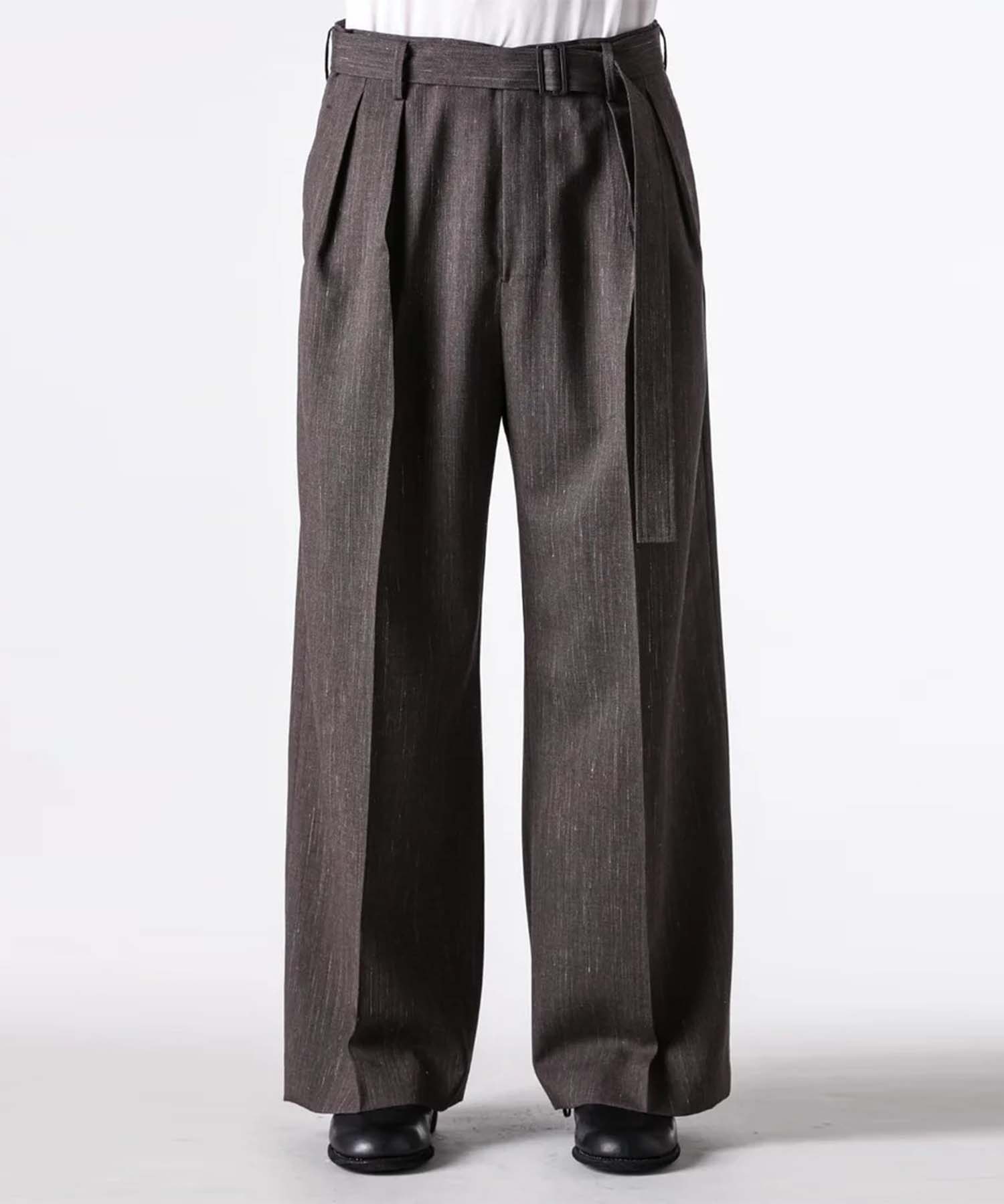 BELTED BUGGY TROUSERS