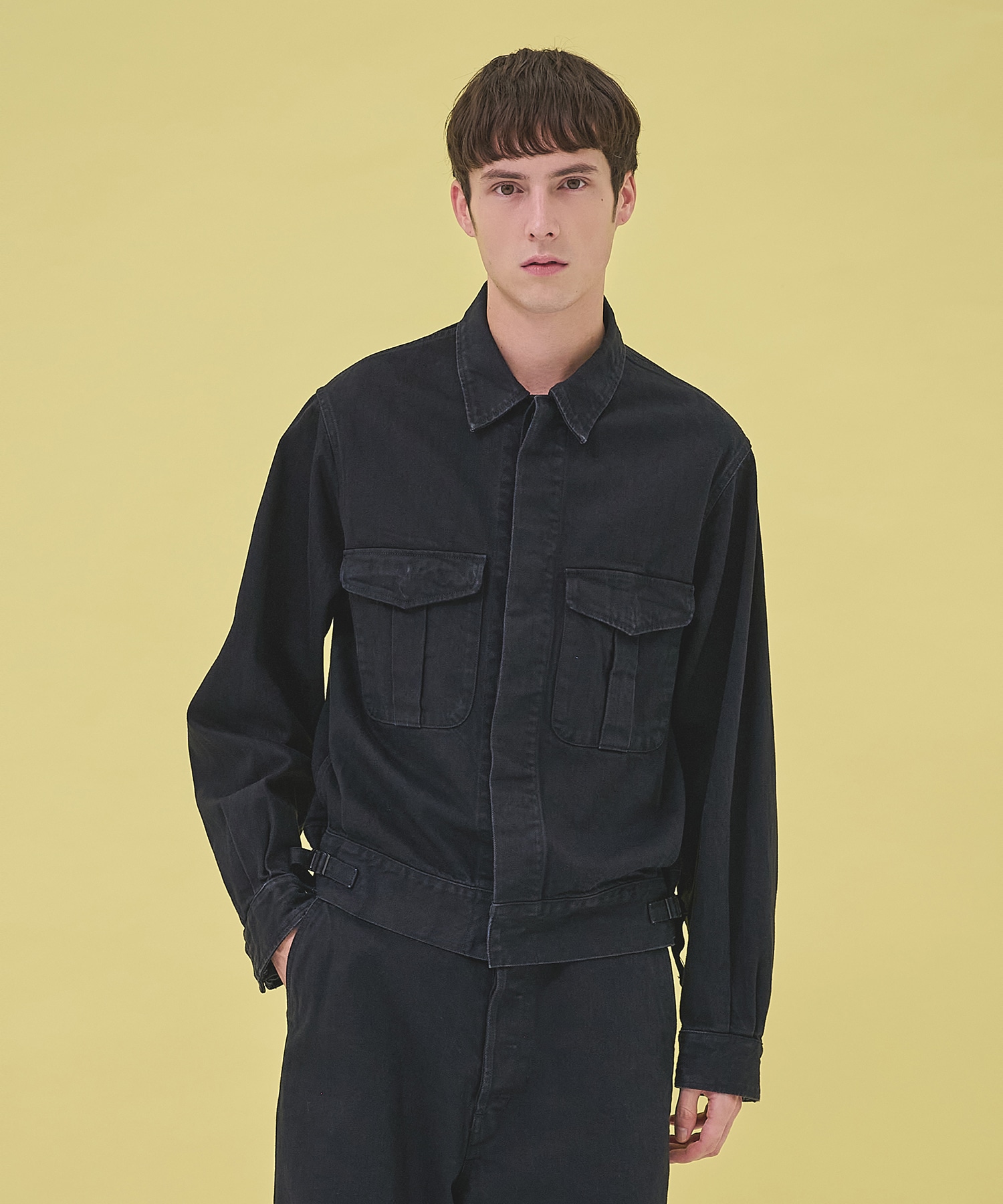 別注 DENIM MILITARY JACKET