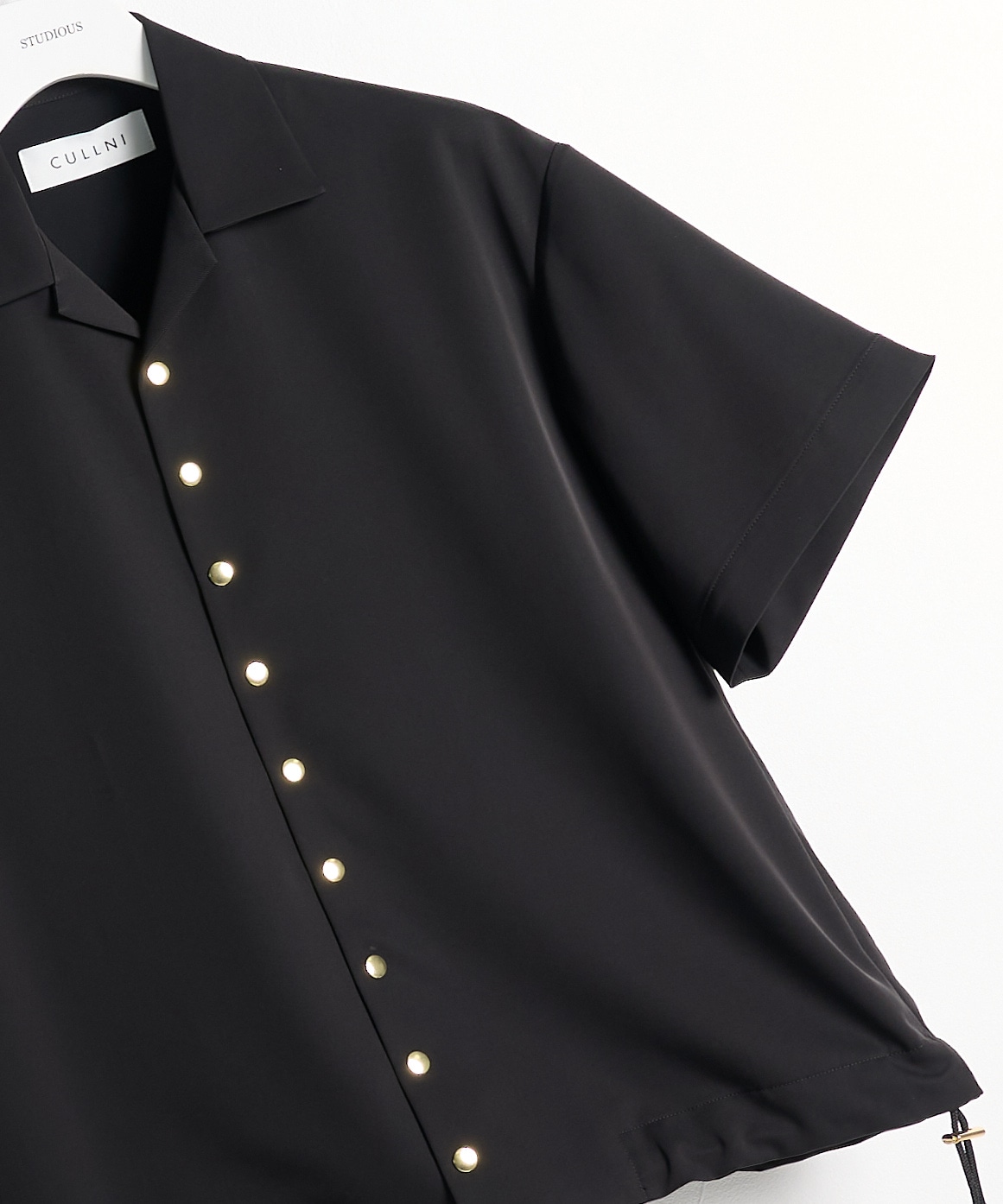 Dry Stretch Twill Drawstring Open Coller Short Sleeve Jaket