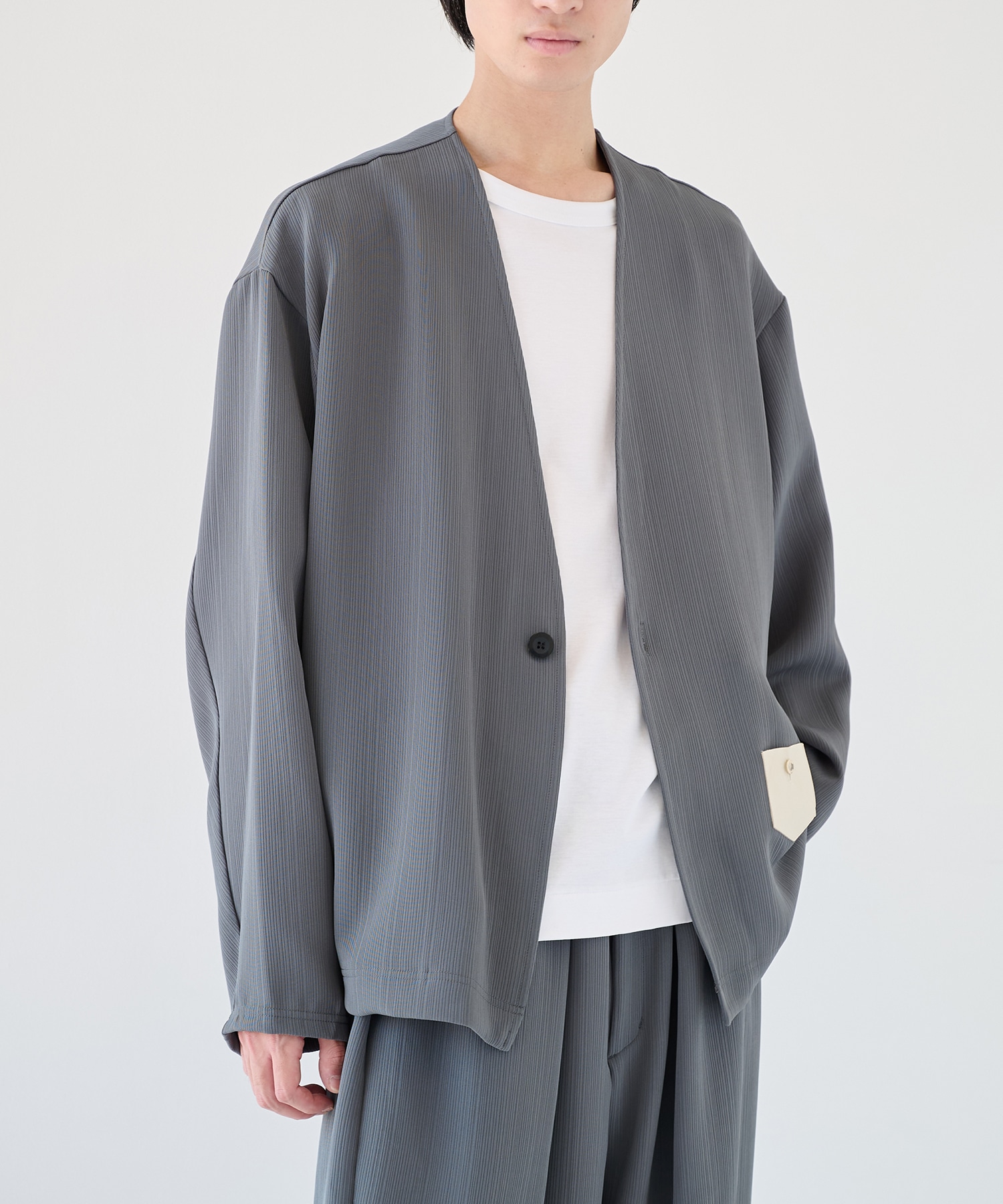 別注 Minimal Pocket PLEATS Cardigan