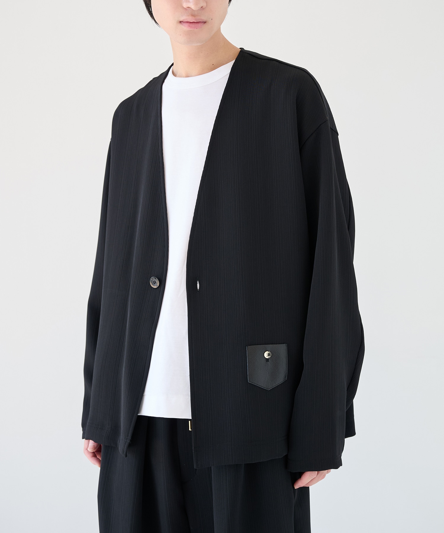 別注 Minimal Pocket PLEATS Cardigan