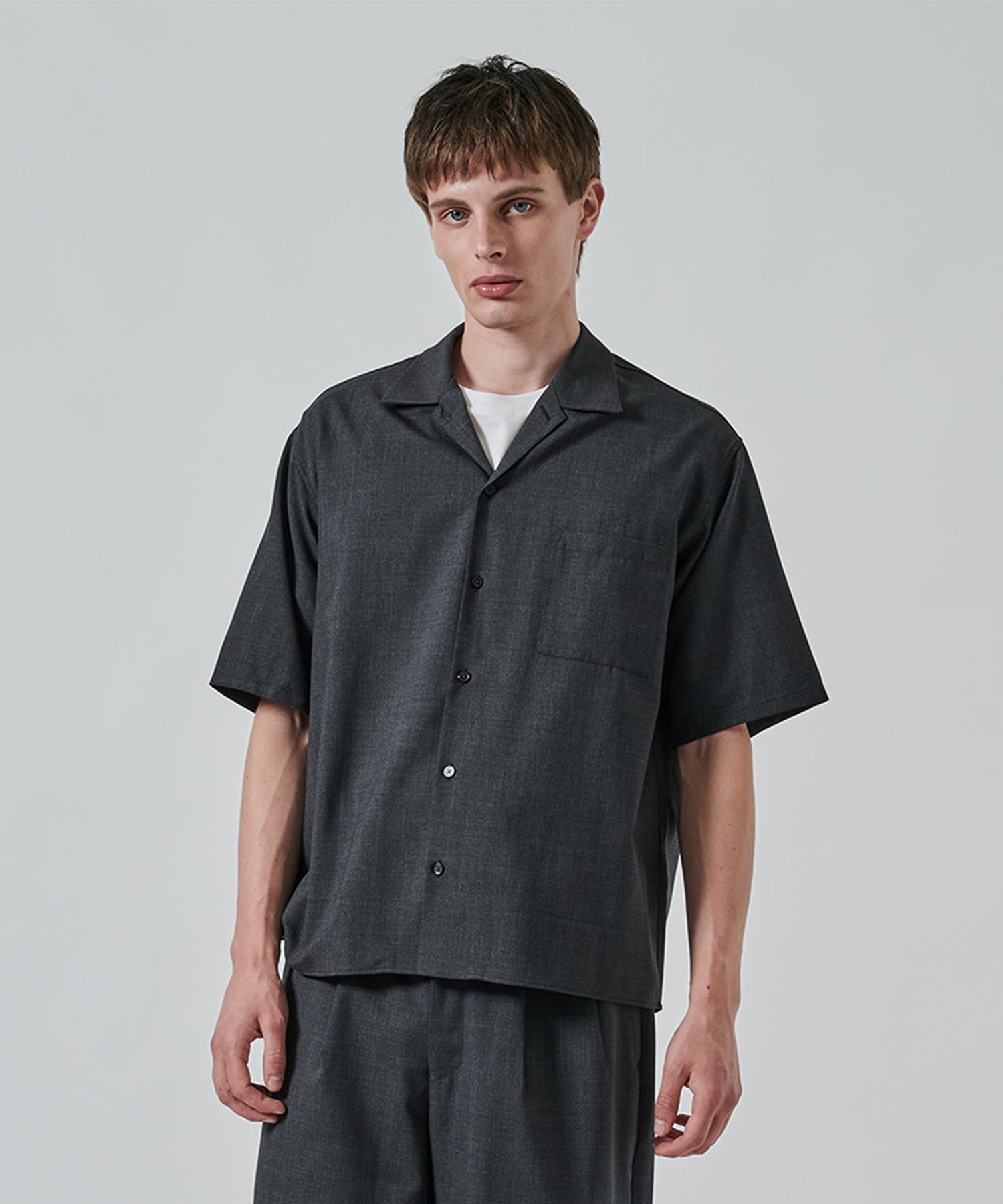 〈別注〉 OPEN COLLAR S/S SHIRT