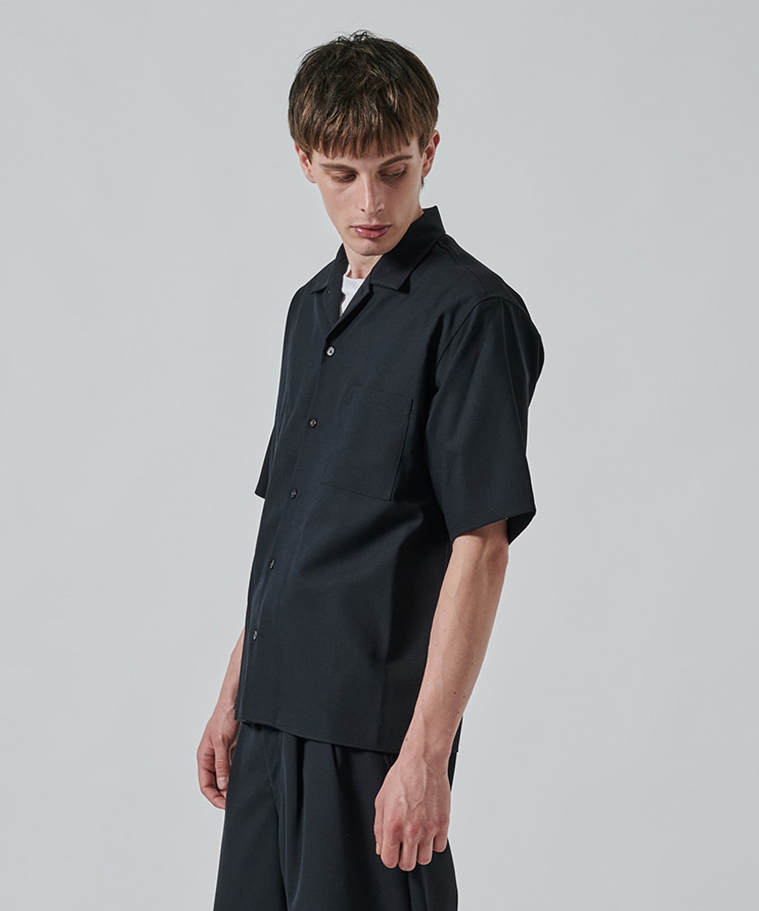 〈別注〉 OPEN COLLAR S/S SHIRT