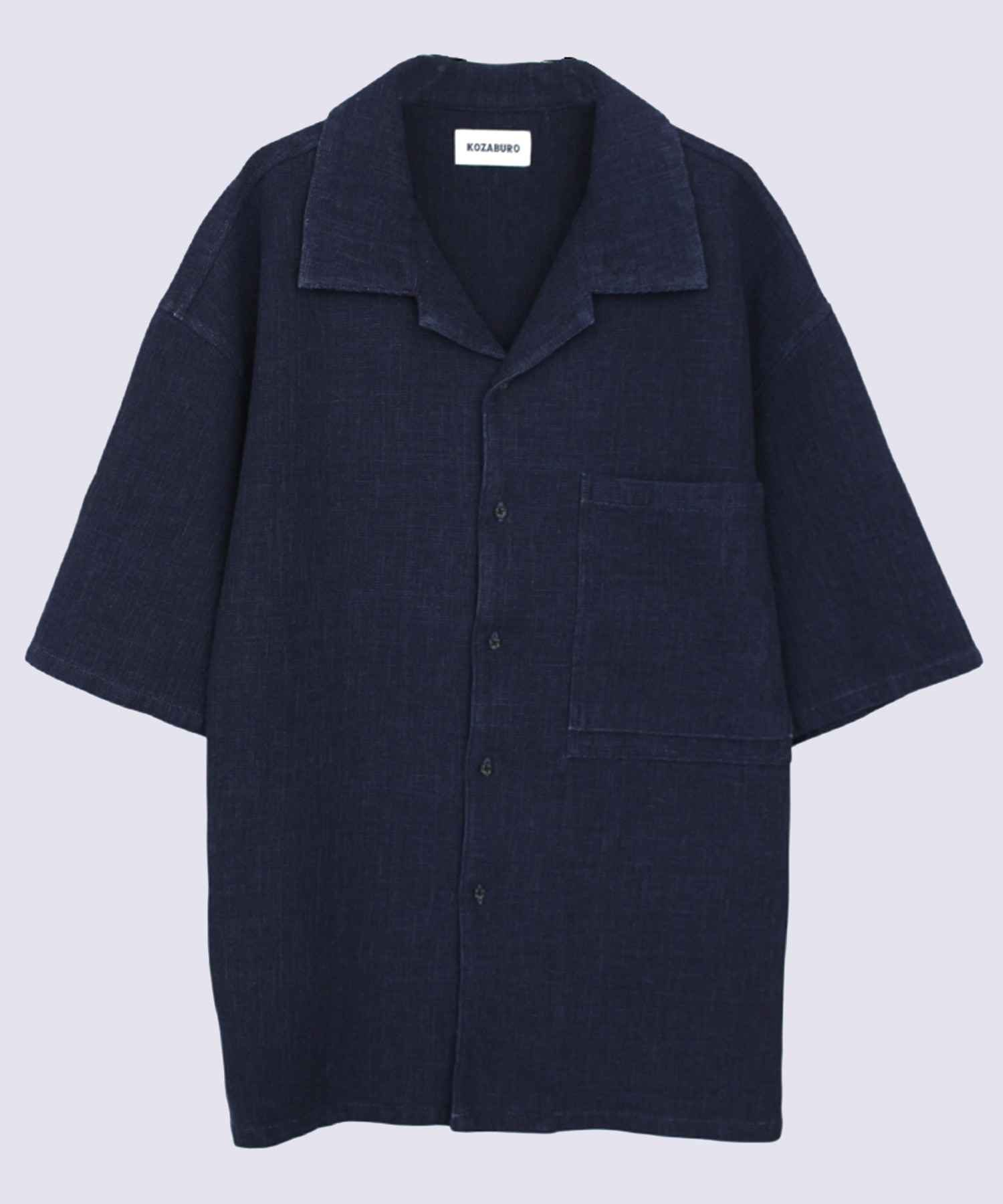 SHORT SLEEVE OVERSIZE CAMP COLLAR SHIRT