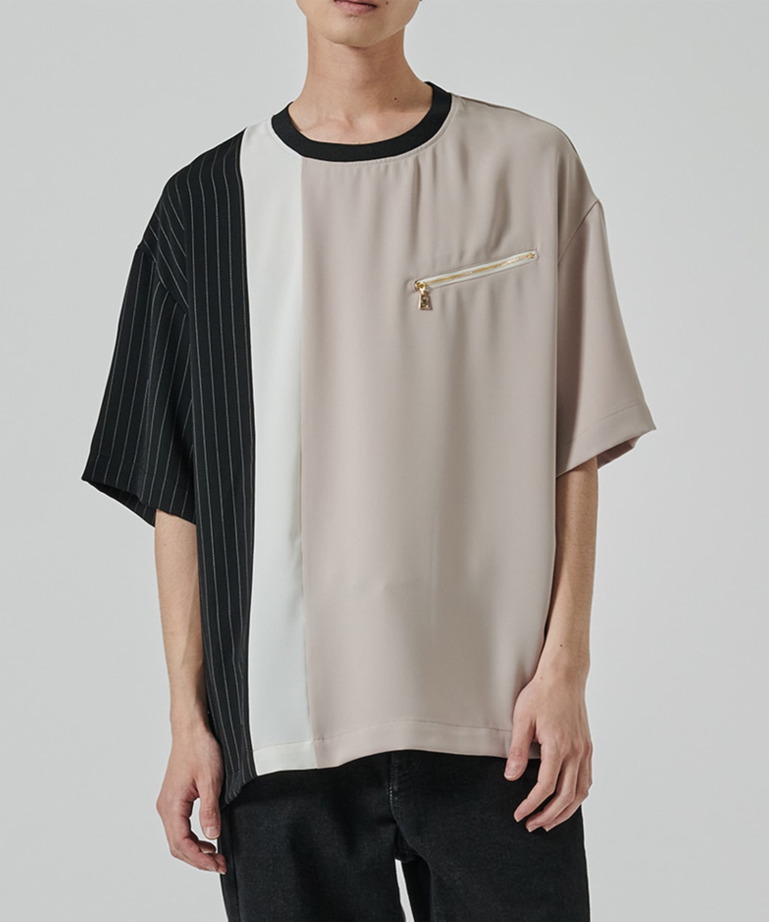 Double Satin Bi Color Pullover