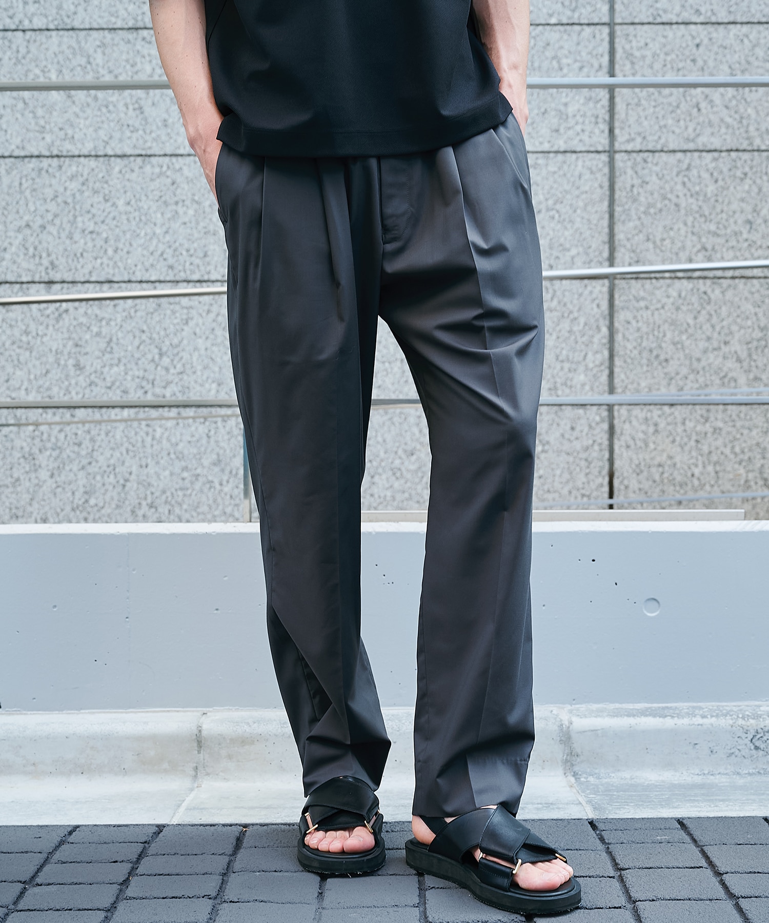 アイスワイドテーパードパンツ