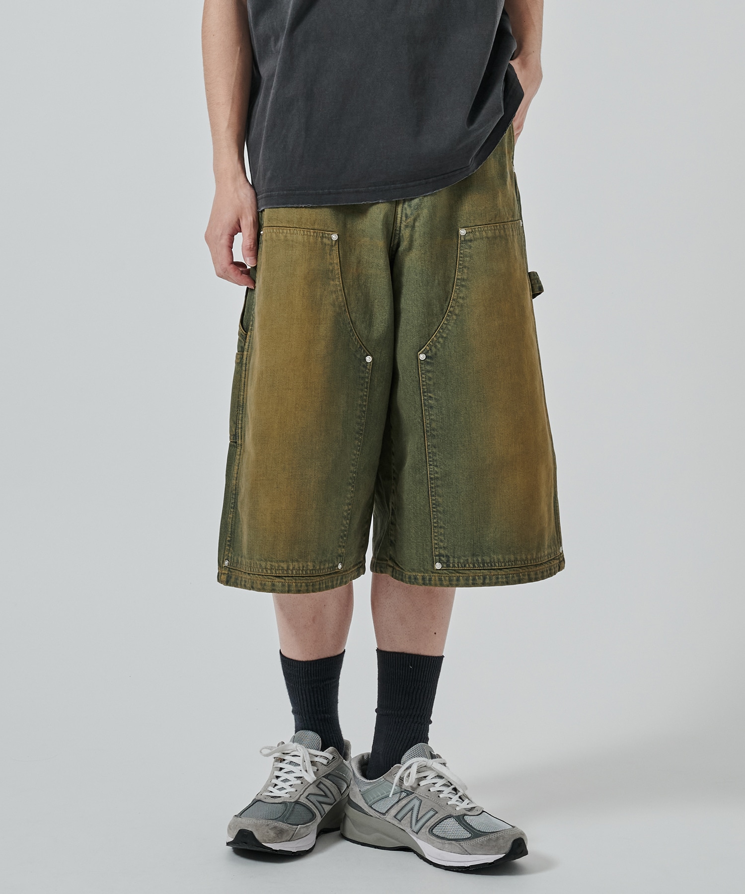 〈別注〉 DOUBLE KNEE DENIM SHORTS