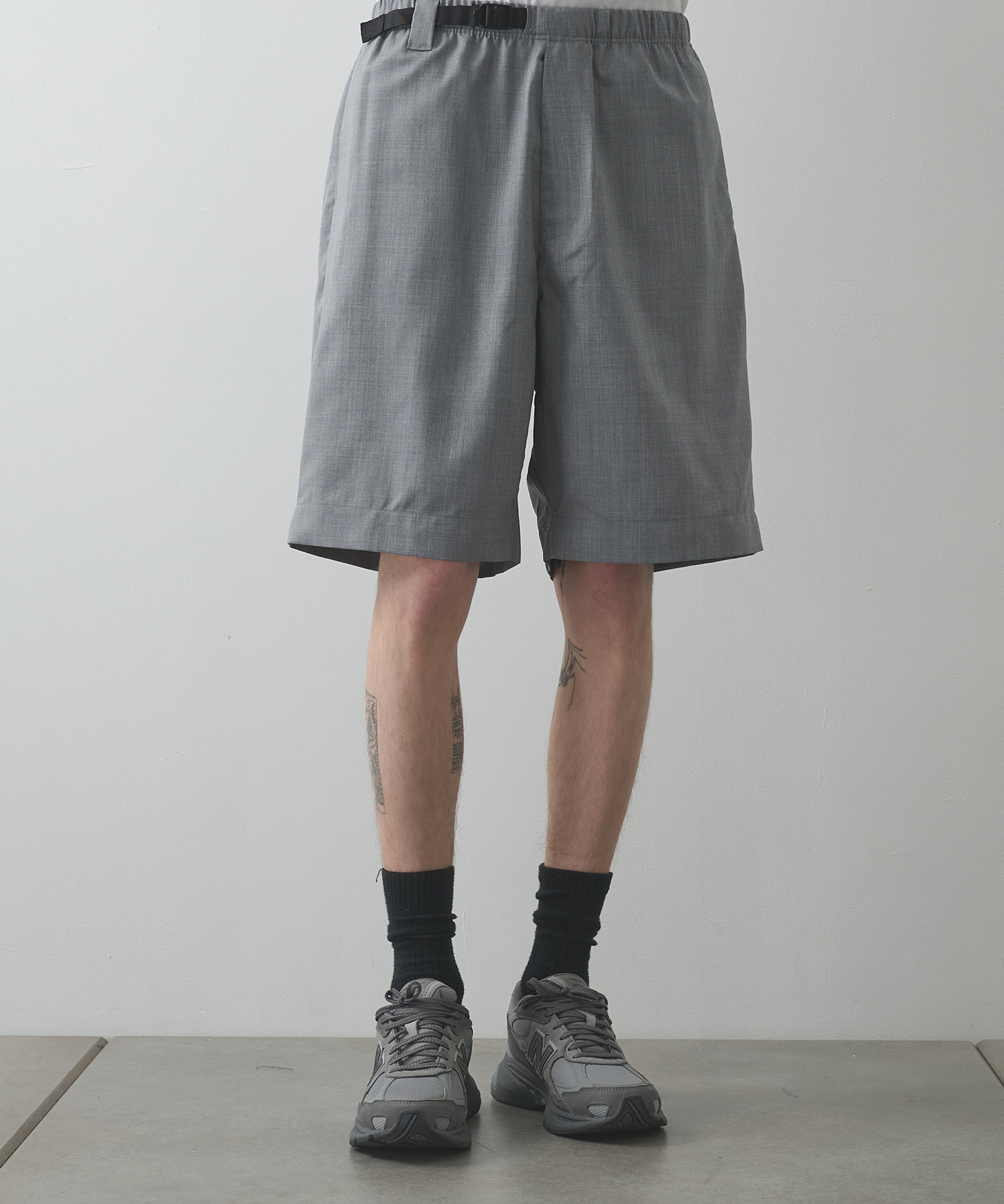 WEBBING BELT HALF PANTS