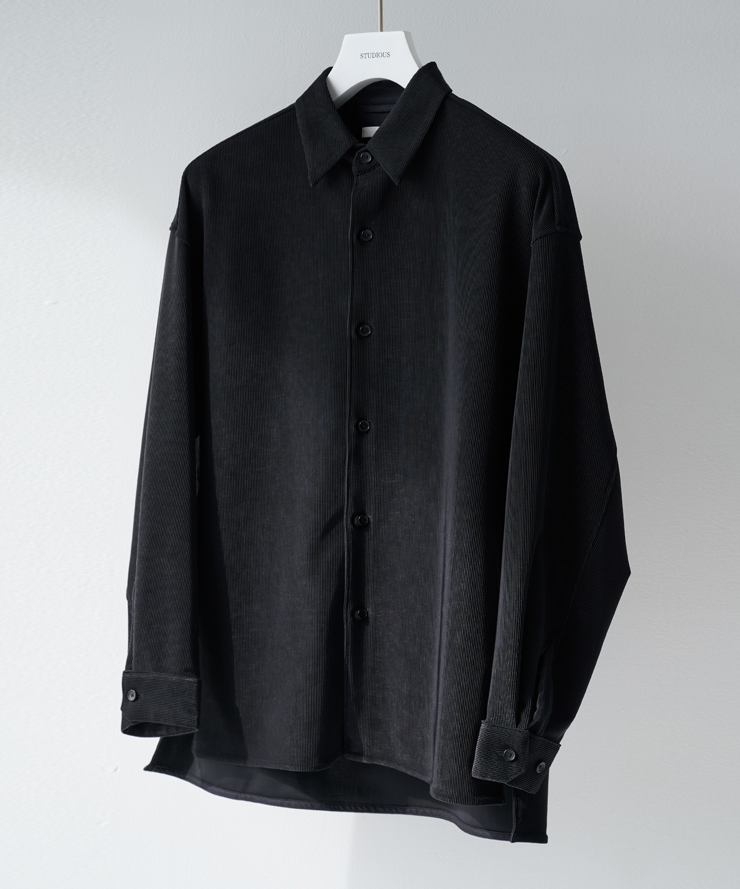 ナロープリーツリラックスシャツ