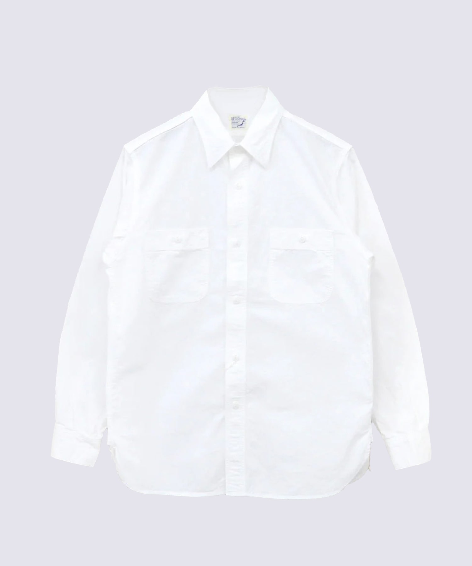 RELAX FIT WHITE CHAMBRAY WORK SHIRT