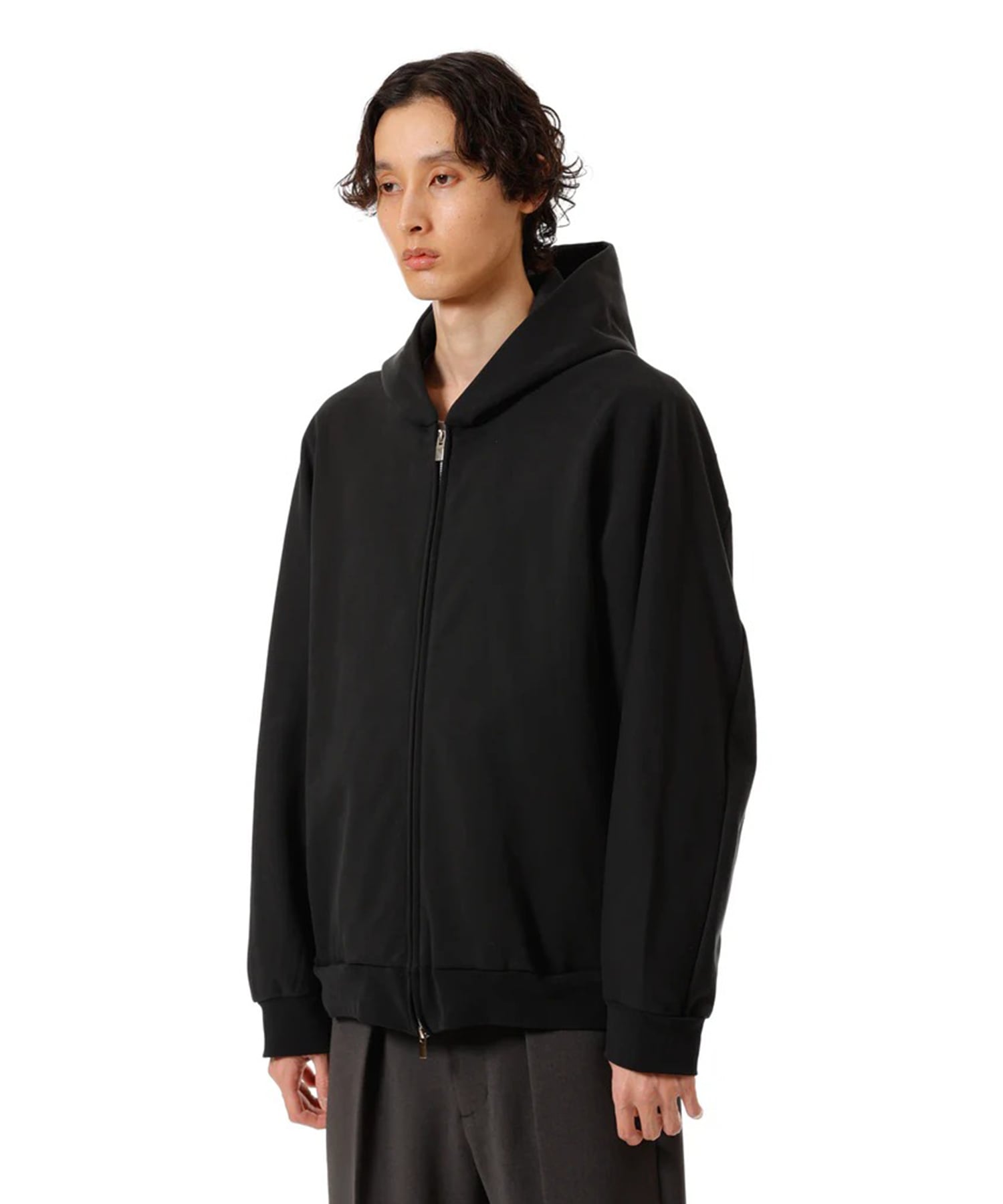 CO STRECH TERRY ZIP UP HOODIE