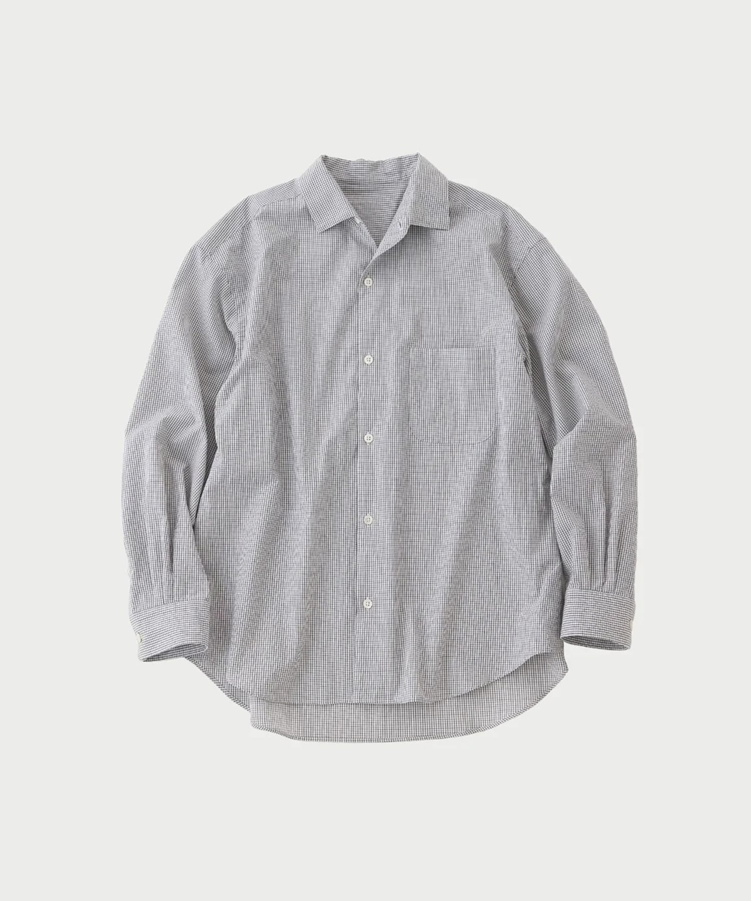 ITALIAN COLLAR CHECK L/S SHIRTS