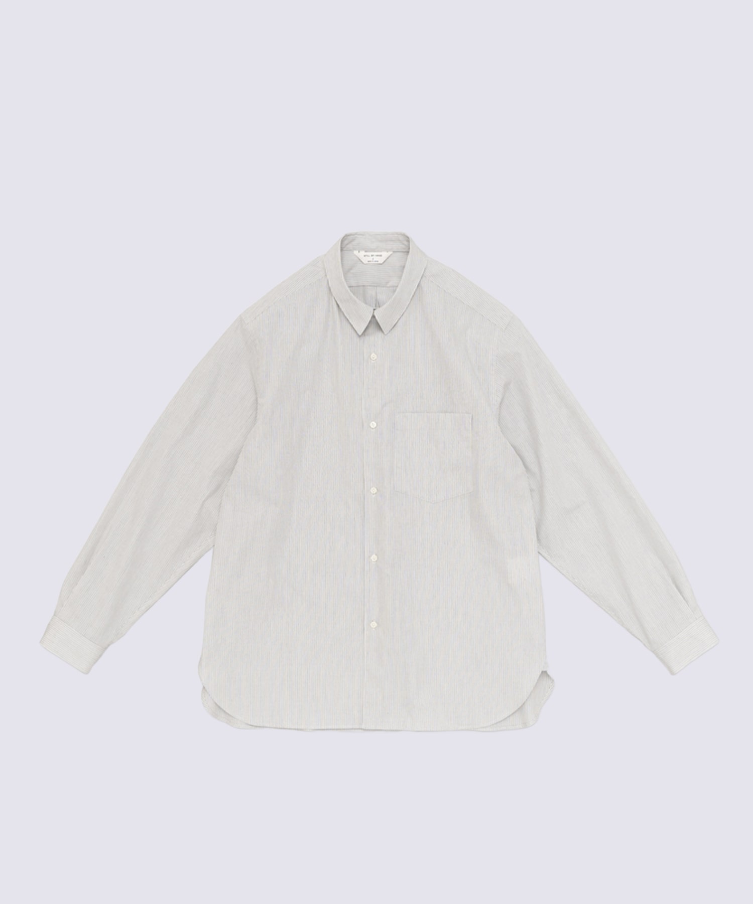 Regular collar stripe shirt