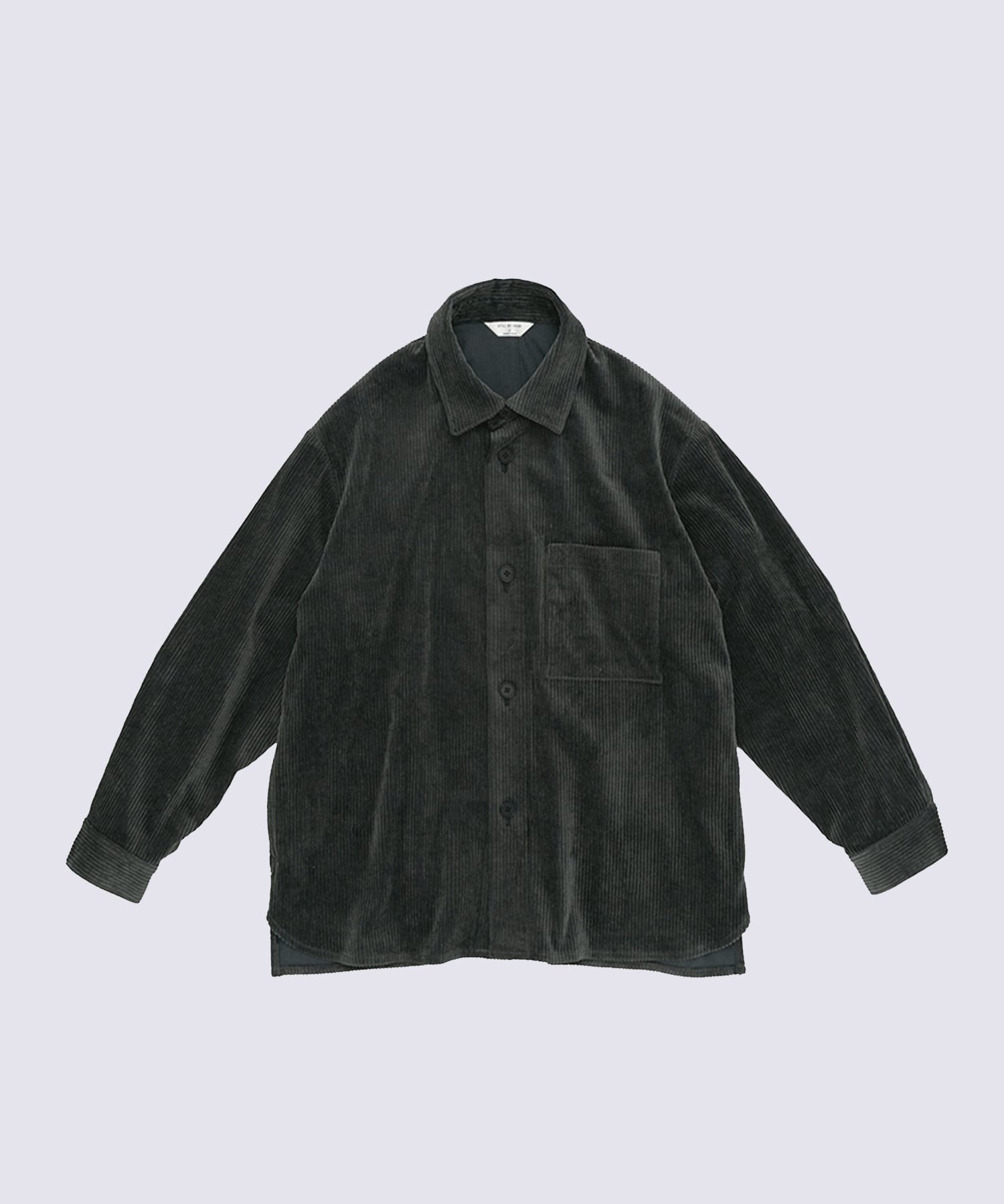 Corduroy shirt jacket
