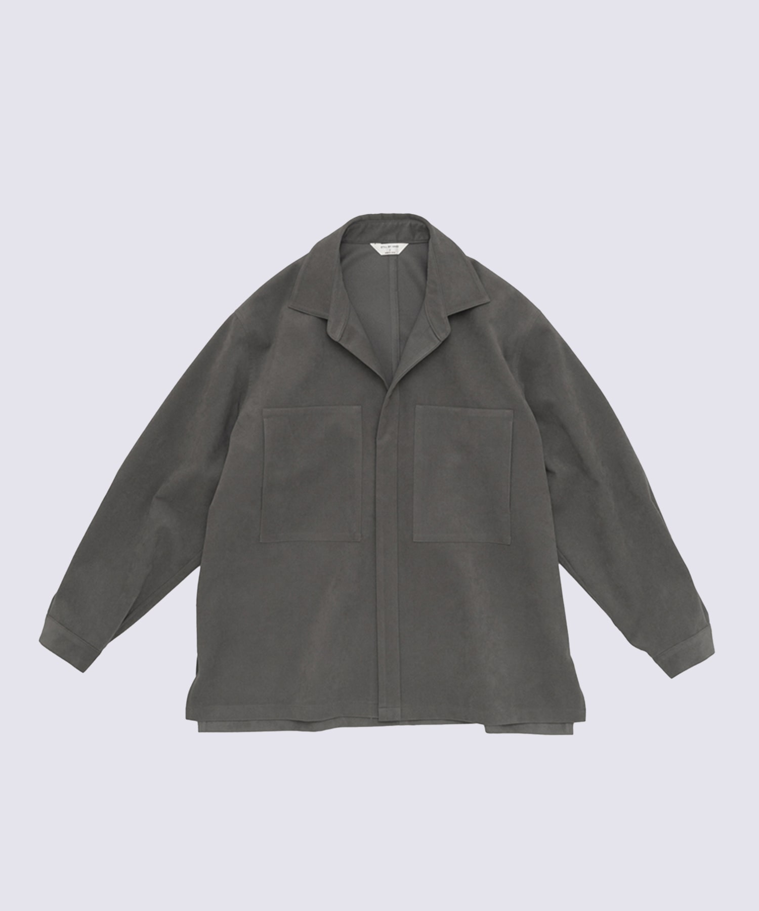 Synthetic leather over shirt