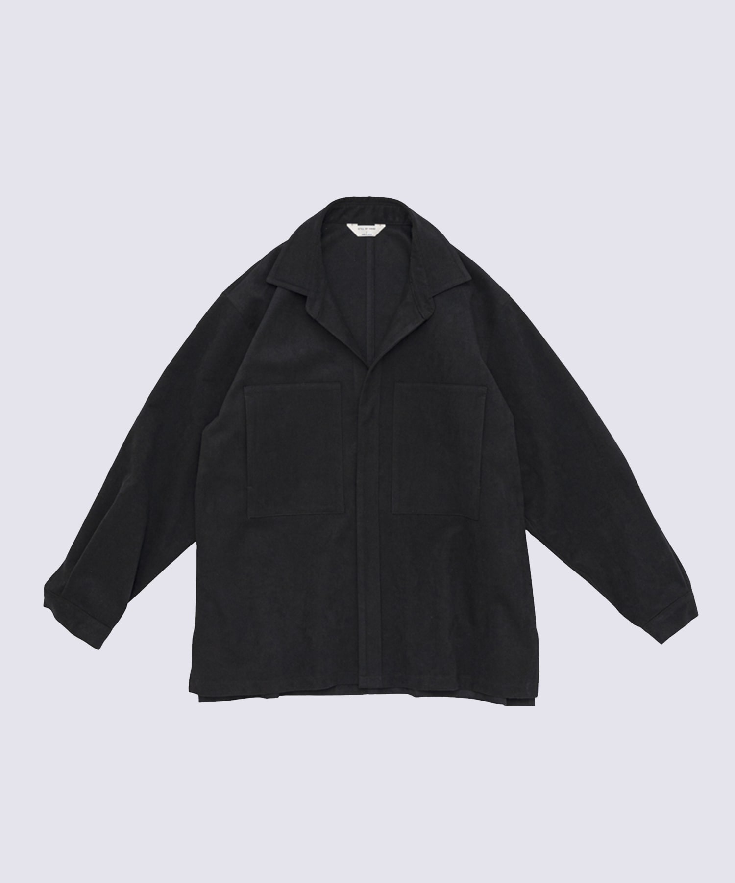Synthetic leather over shirt