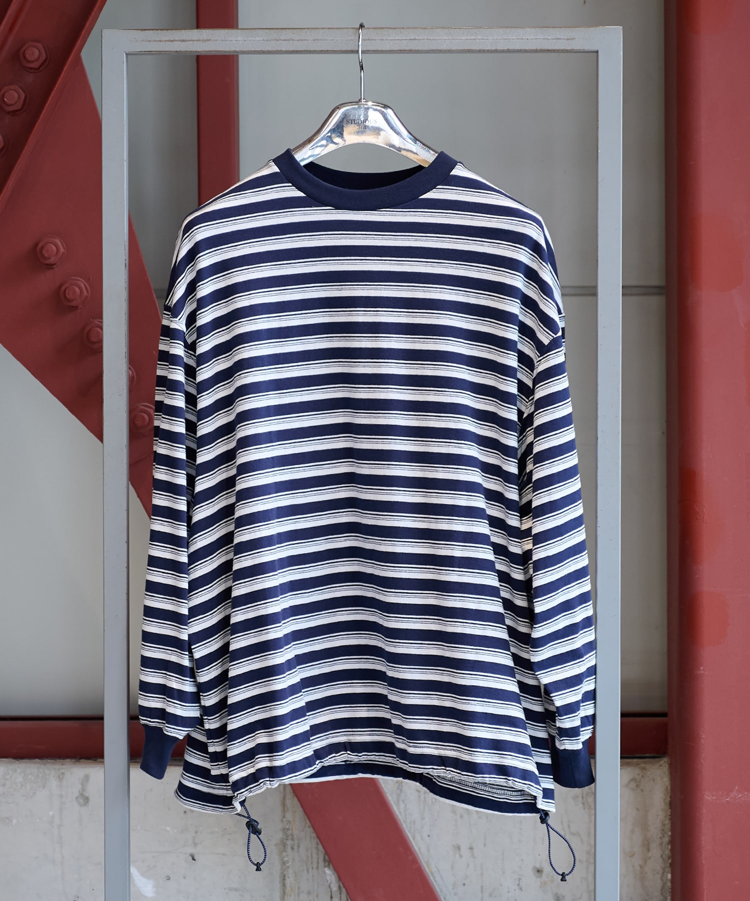 BALLOON STRIPES LONG SLEEVE T SHIRT