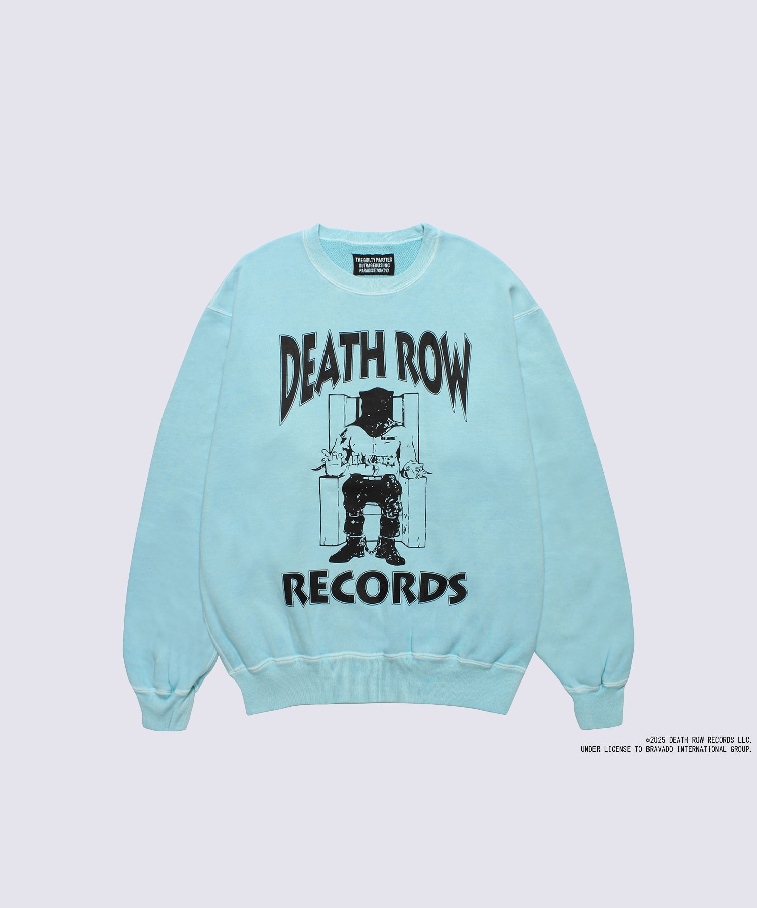 DEATH ROW RECORDS / WASHED MIDDLE WEIGHT CREW NECK SWEAT SHI