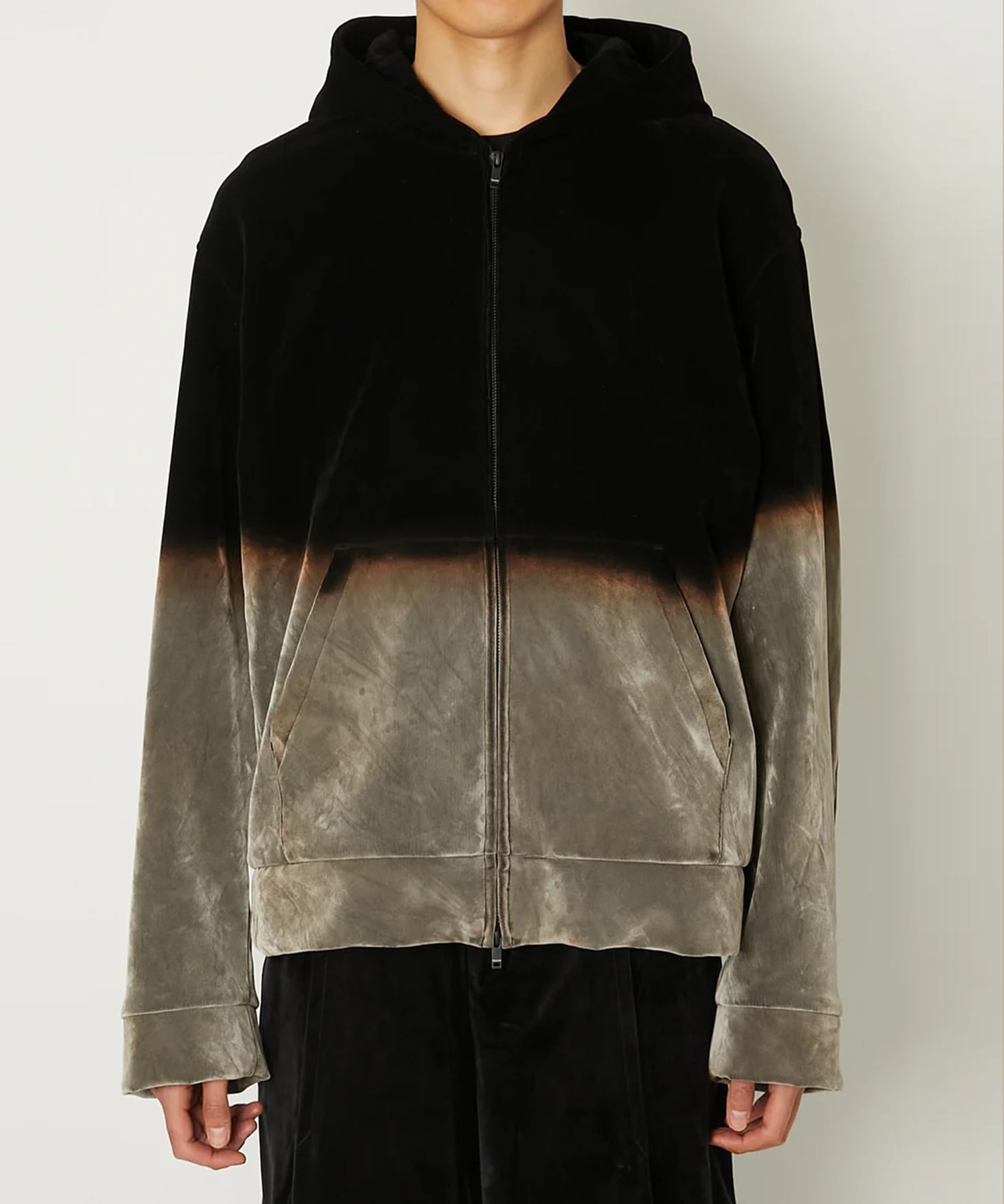 GRADATION PILE HOODIE