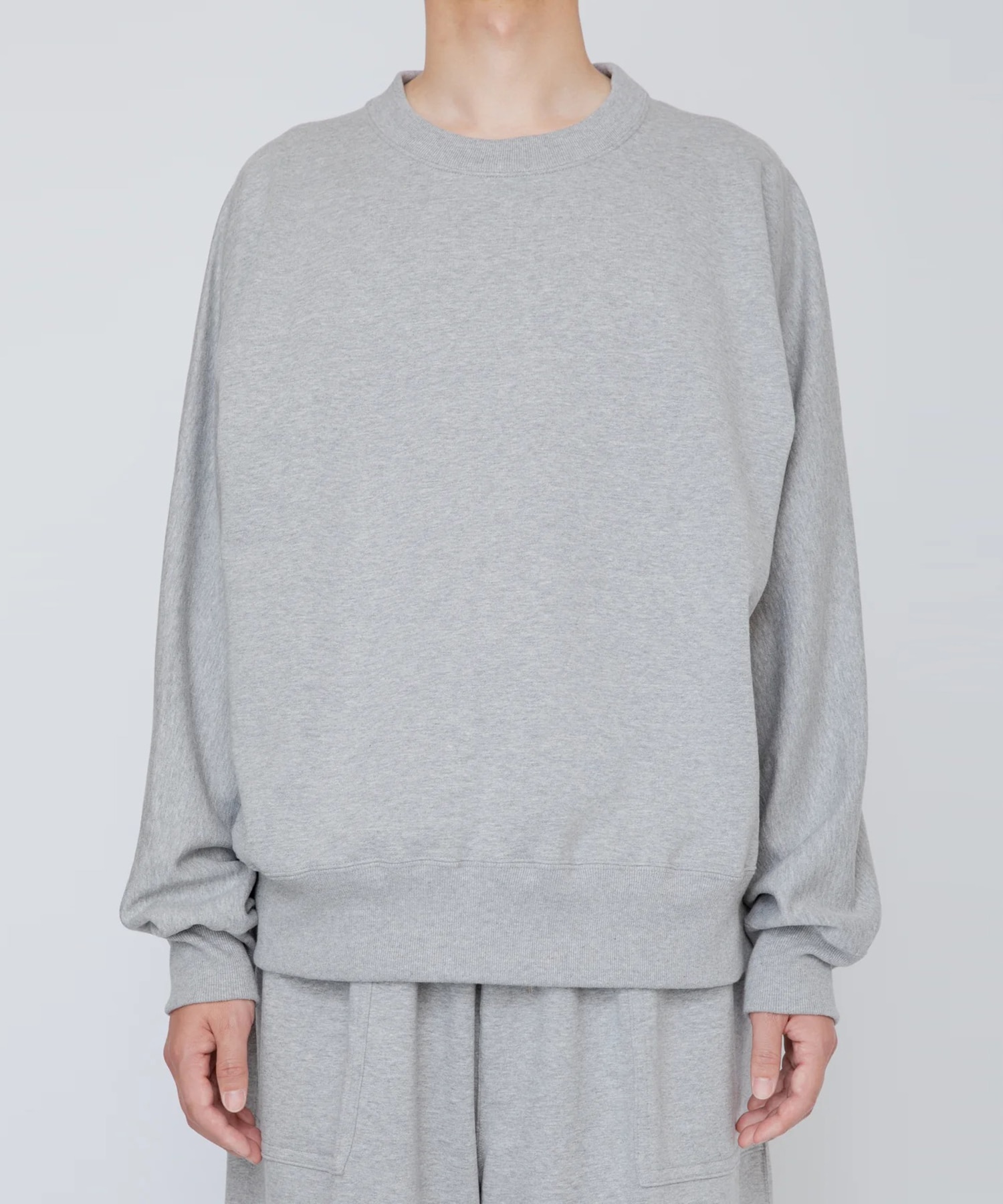 ONE-SIDE KIMONO SLEEVE SWEATSHIRT_LOOSE FIT