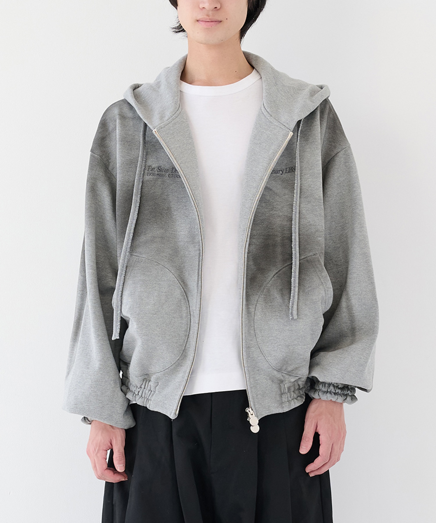 別注 ORDINARY OLD STYLE ZIP HOODIE