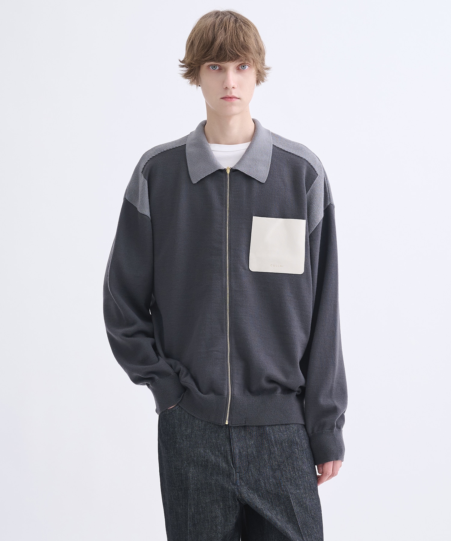 別注 Zip Knit Blouson