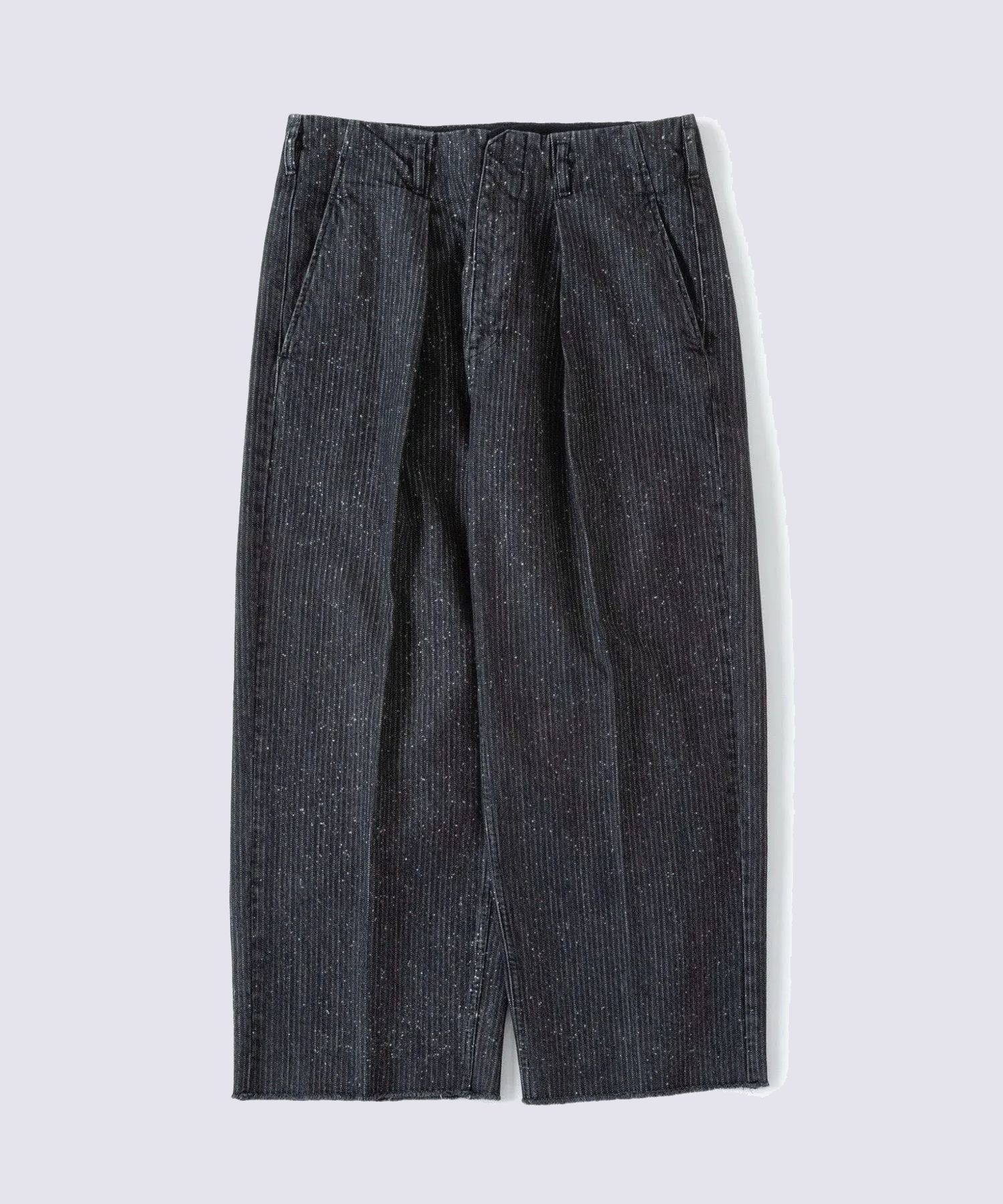 TUCK-BAGGY TYPE 2- Stripe Denim Splash Vintage Wash -