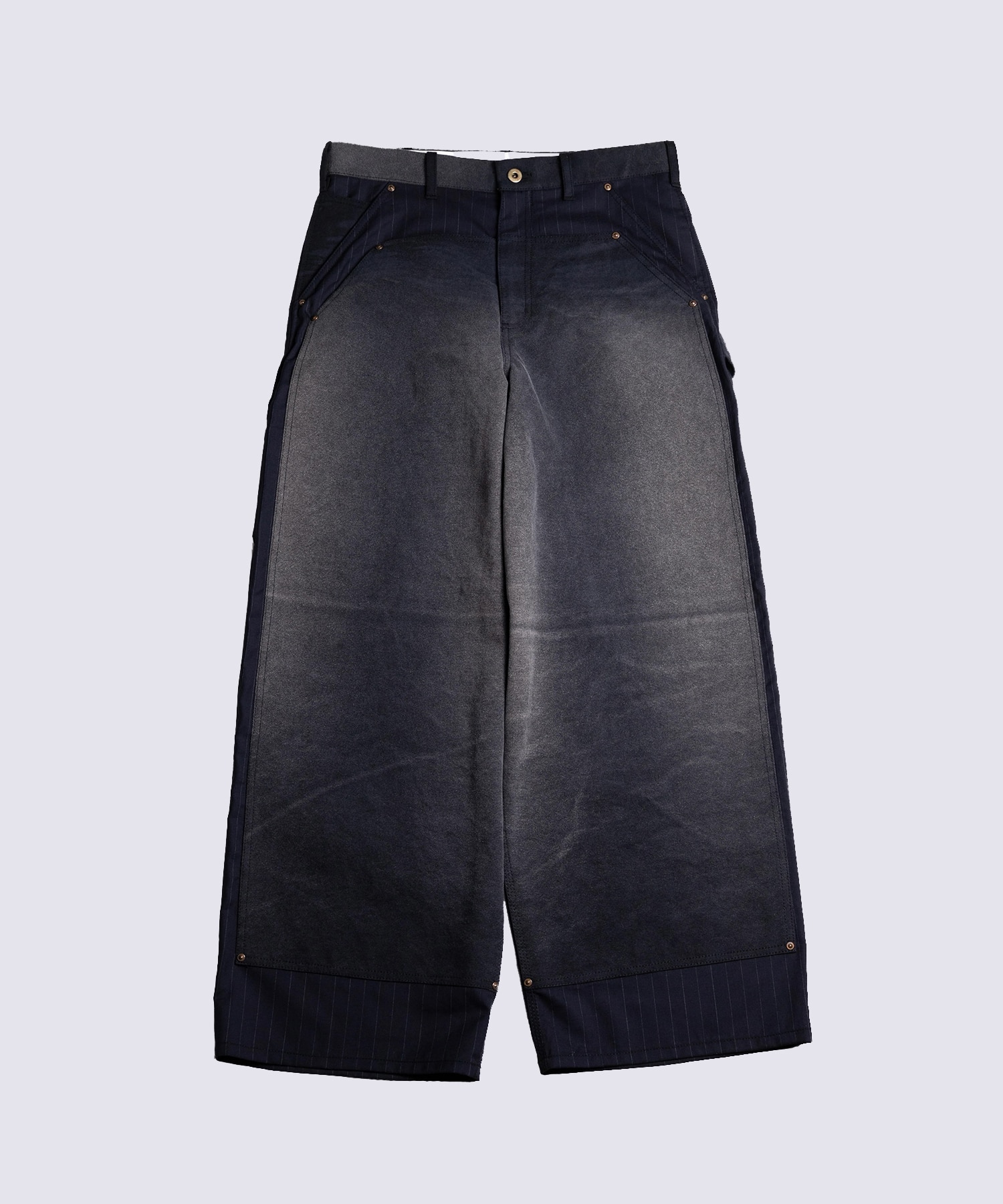 Vintage-effect work pants