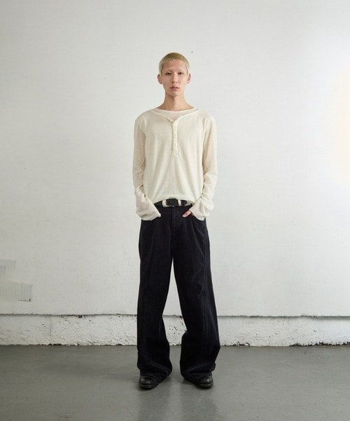 3D TWISTED WIDE LEG 5P PANTS