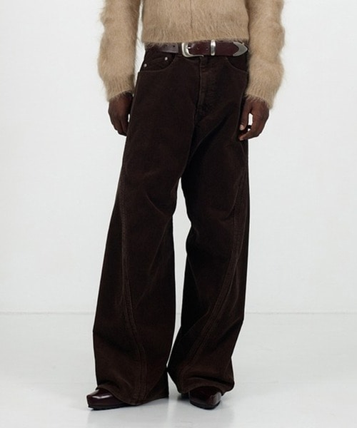 3D TWISTED WIDE LEG 5P PANTS