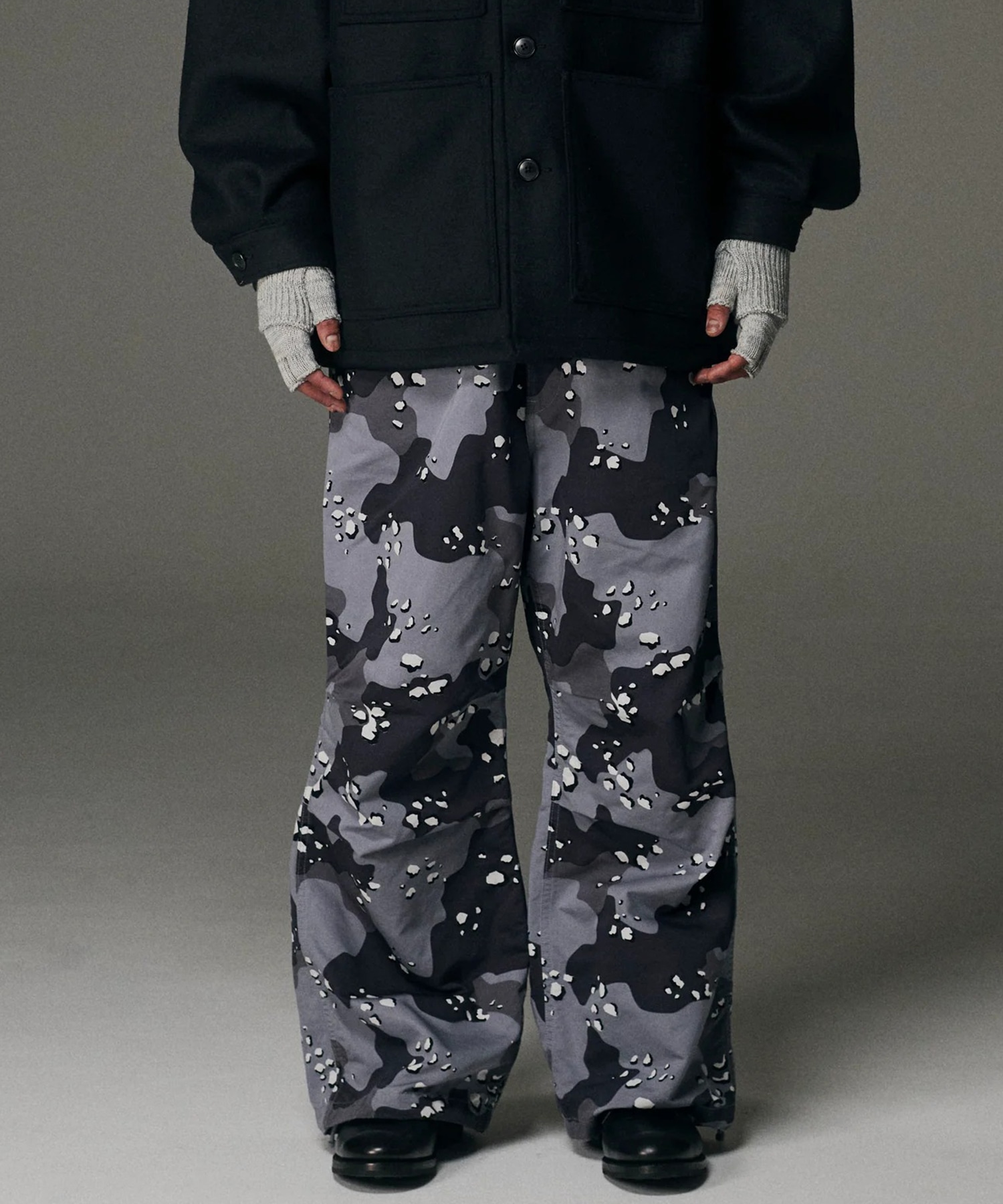 Camouflage Utility Wide Easy Pants