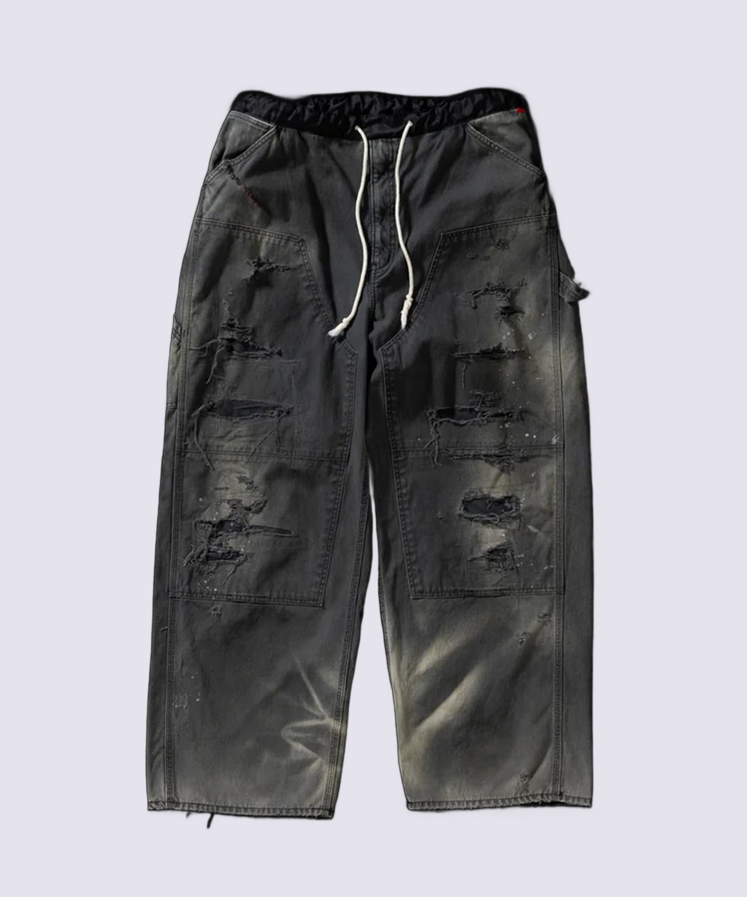 REMAKED DOUBLE KNEE DUCK PAINTER PANTS