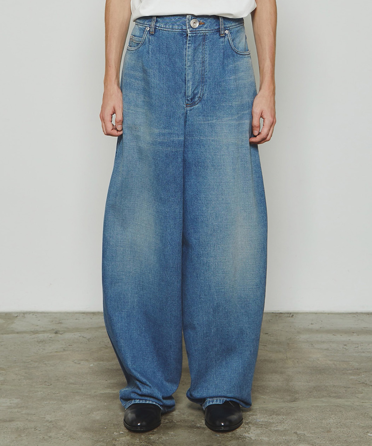 RERACS BARREL DENIM PANTS