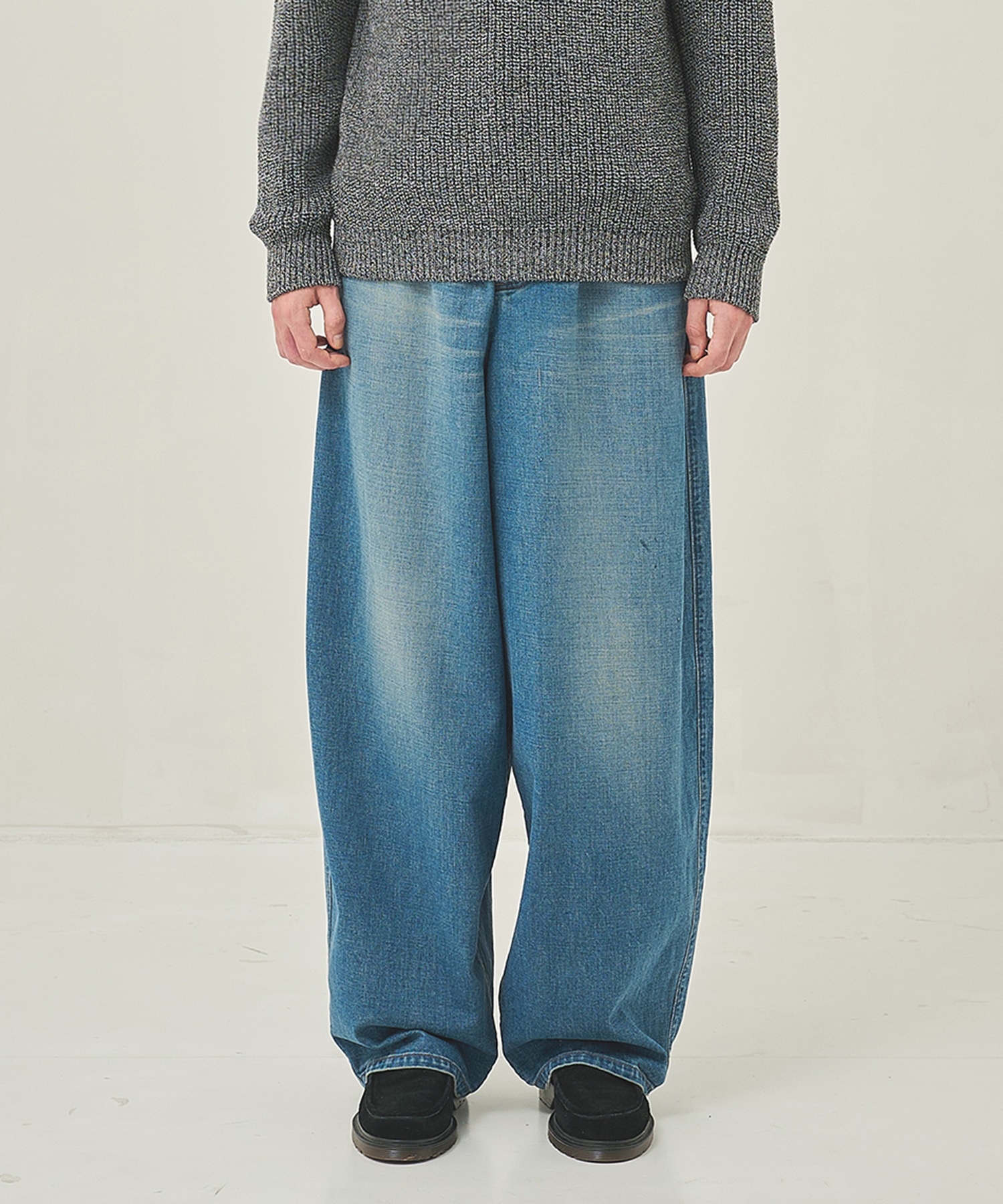 RERACS BARREL DENIM PANTS