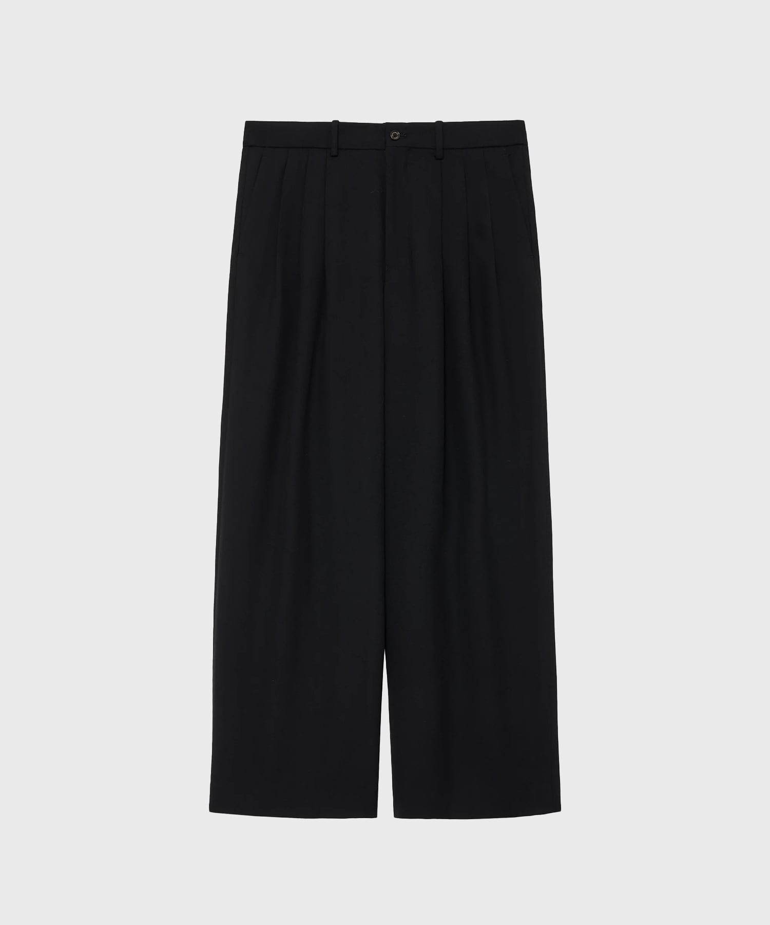 TRIPLE PLEATED WIDE TROUSERS