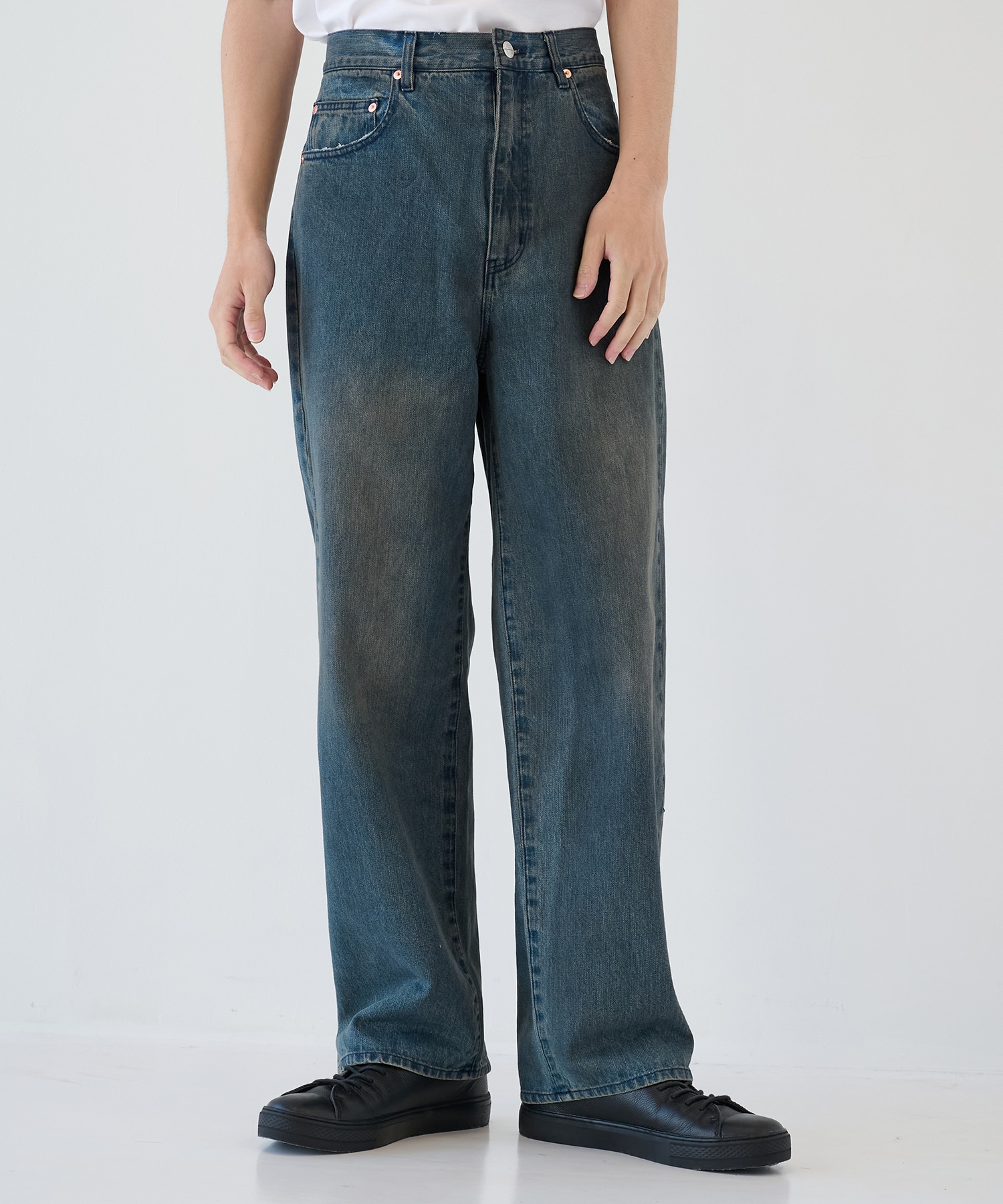 DENIM BAGGIE PANTS