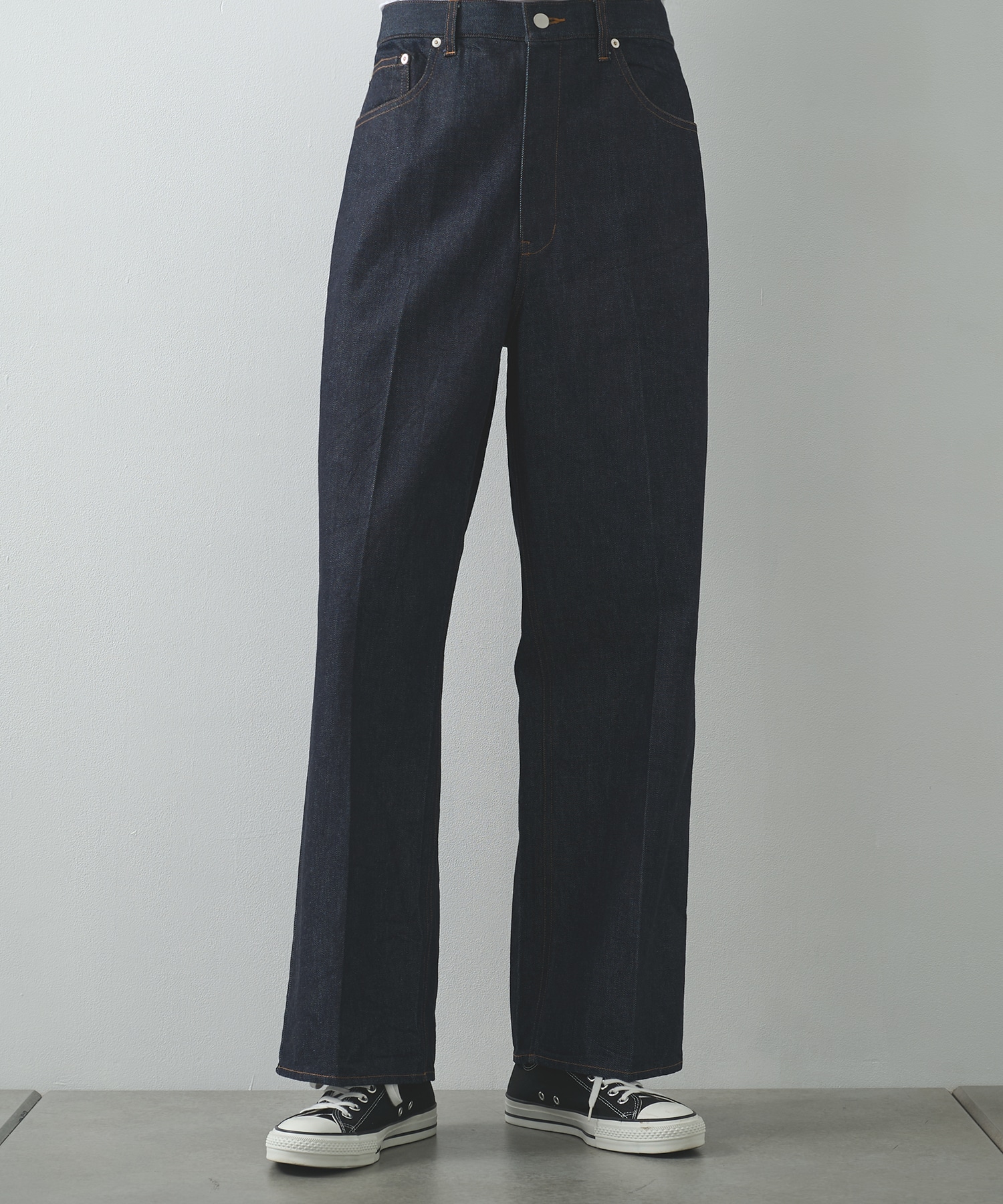 センタープレスが"消えない"デニム