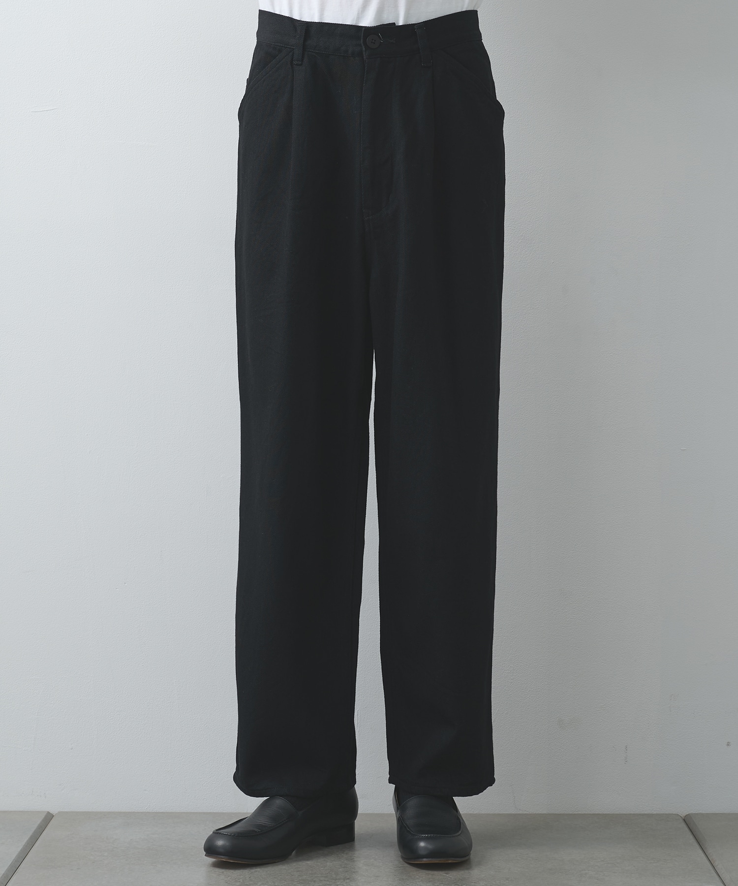 12oz denim 1 tuck pants