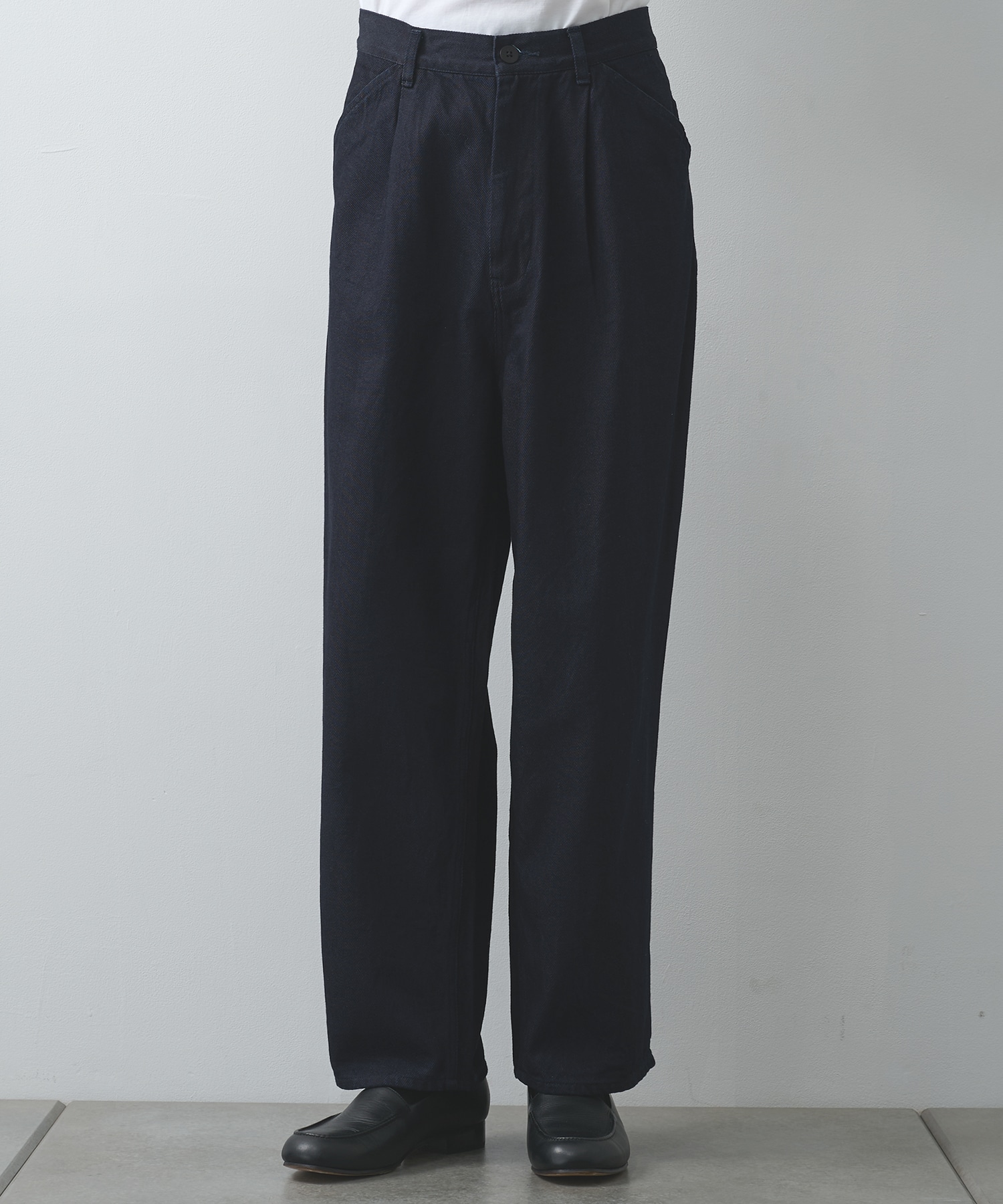 12oz denim 1 tuck pants