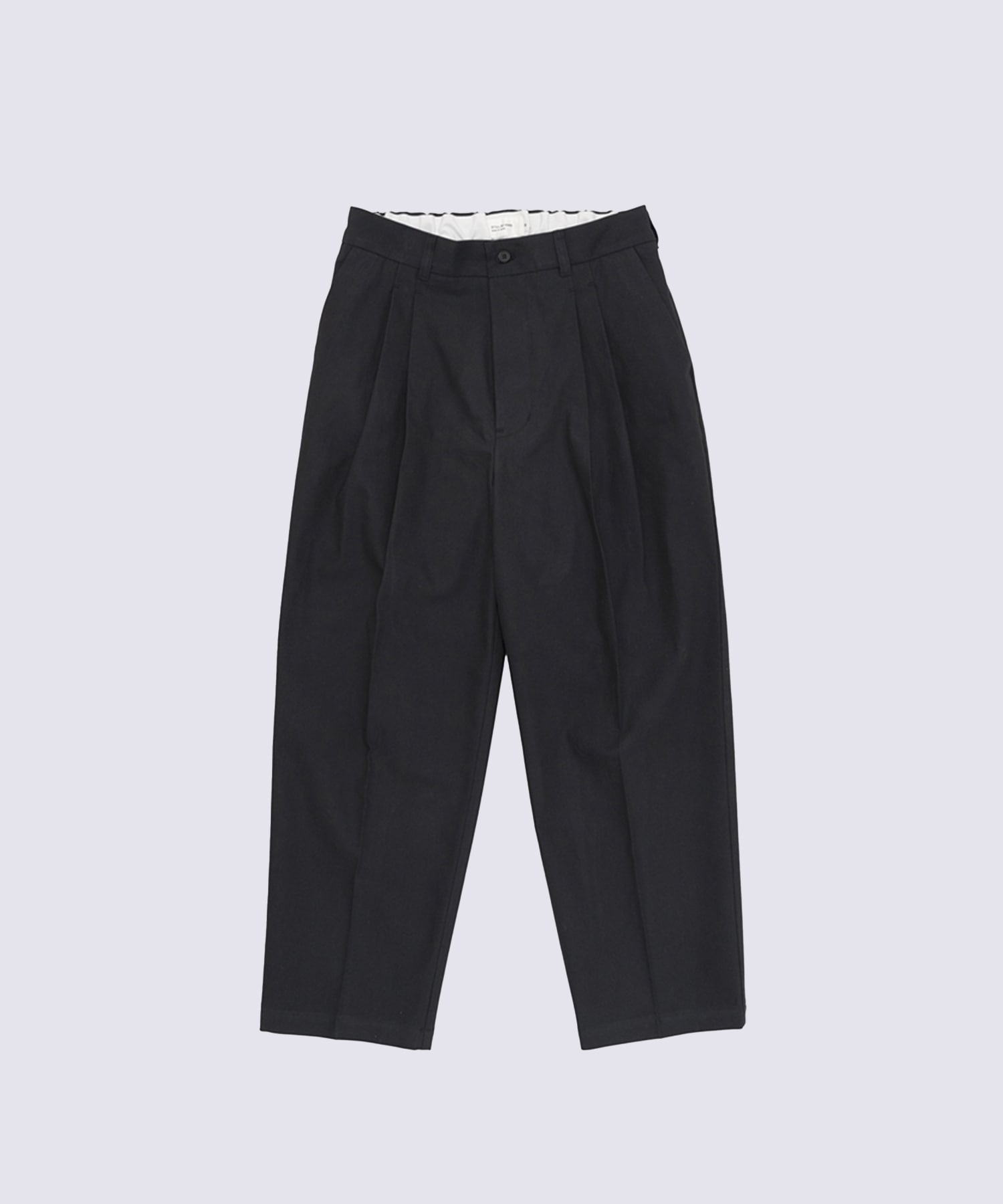 Deep tuck pressed pants