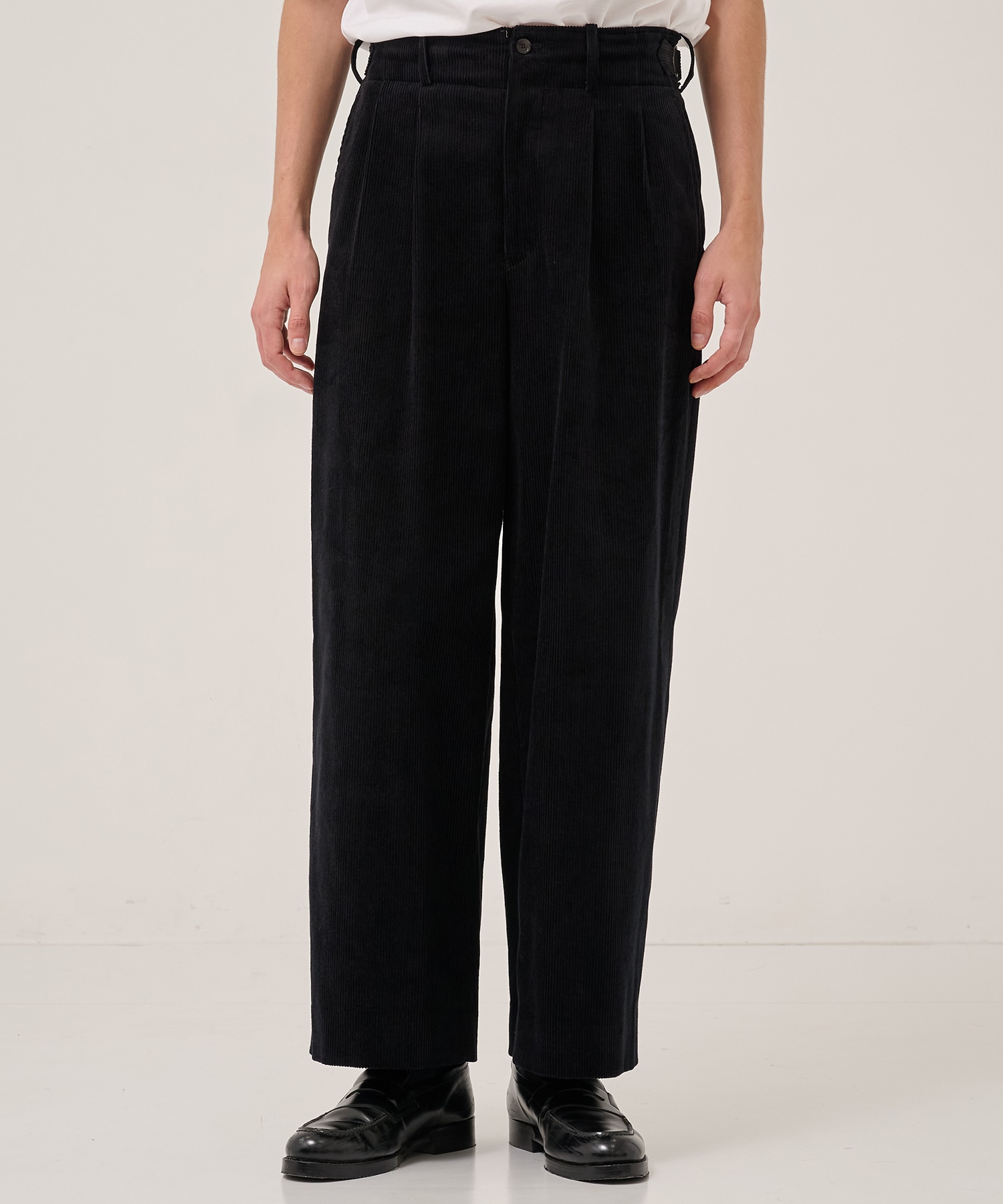 STUDIOUS〈別注〉　ナイロンパンツ Satin belted cargo pants(0 BLACK): 08sircus: WOMENS
