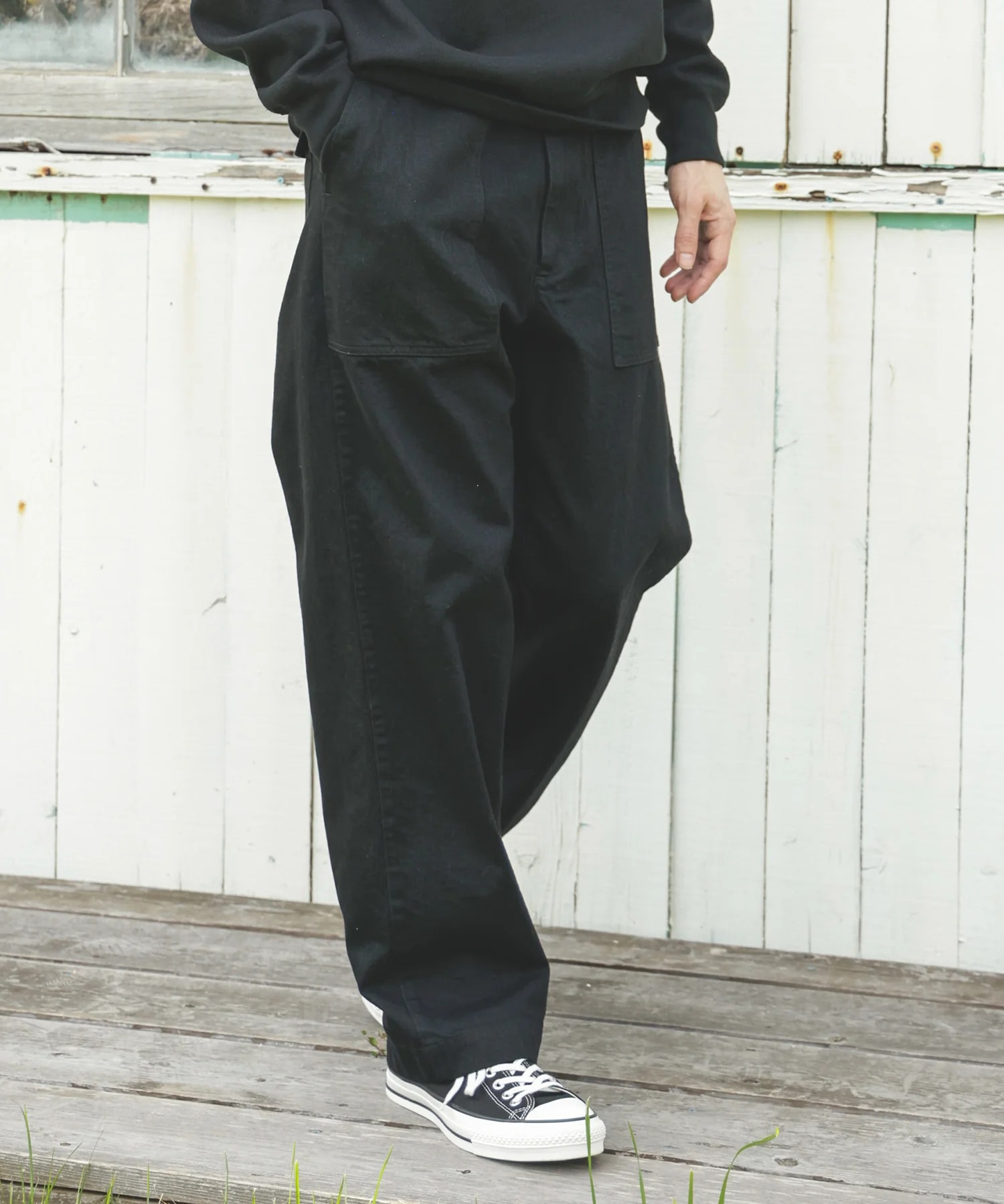 RINSE WASH 12oz CRUNCH DEINIM /UTILITY PANTS