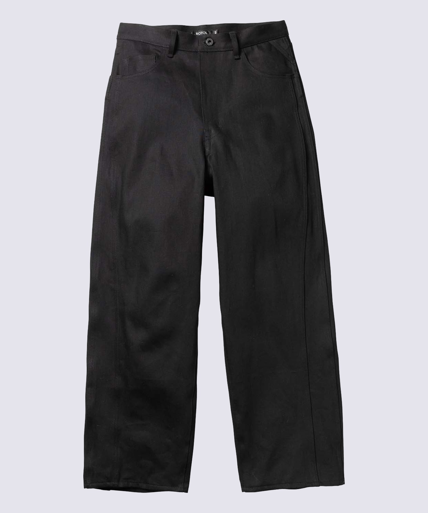 TRIPLE SEAMS 6P DENIM WIDE BLACK