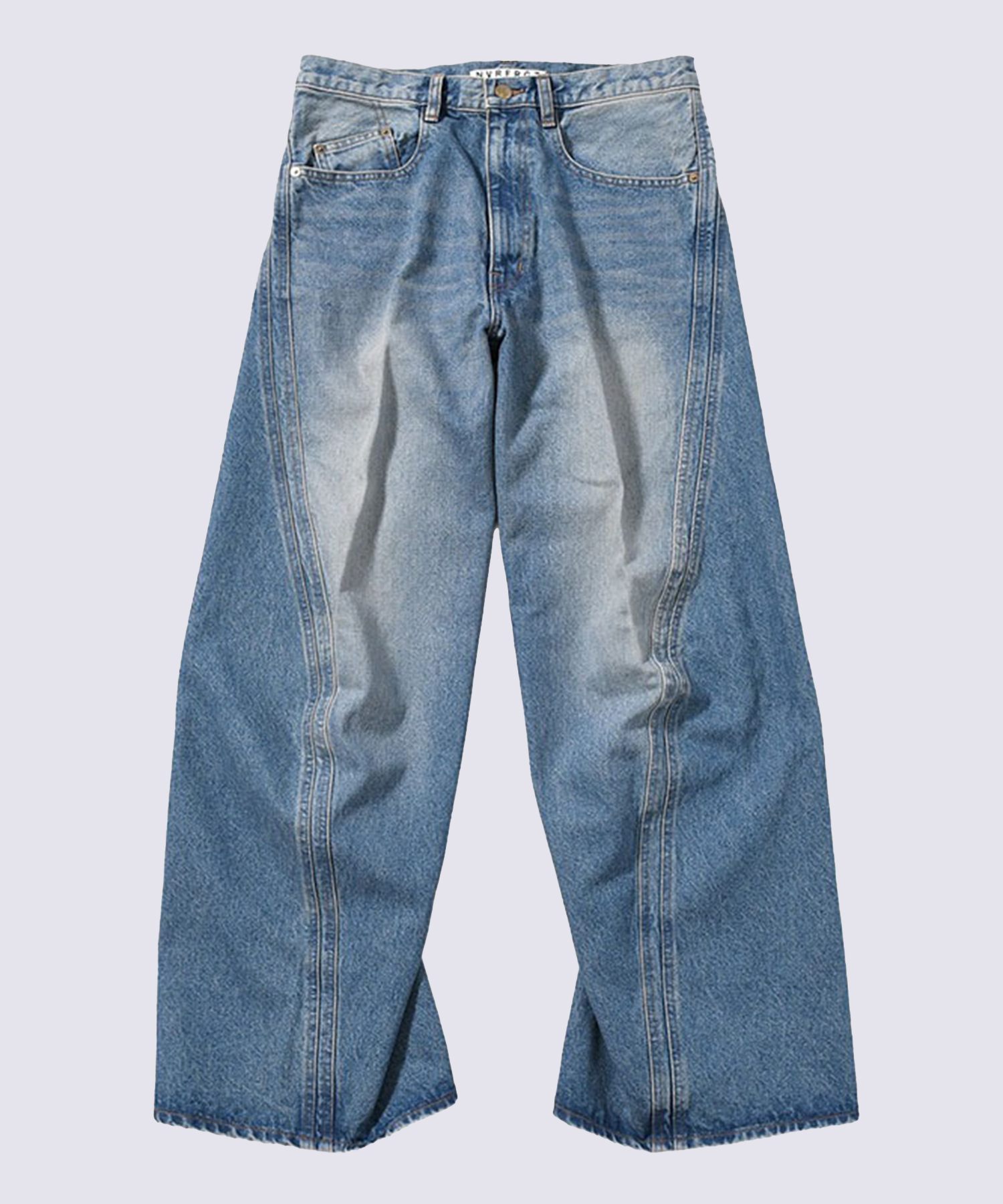 3D TWISTED WIDE LEG JEANS