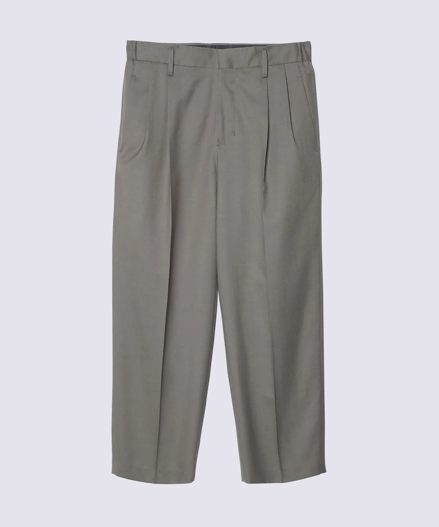 TWO TUCKS WIDE TROUSERS