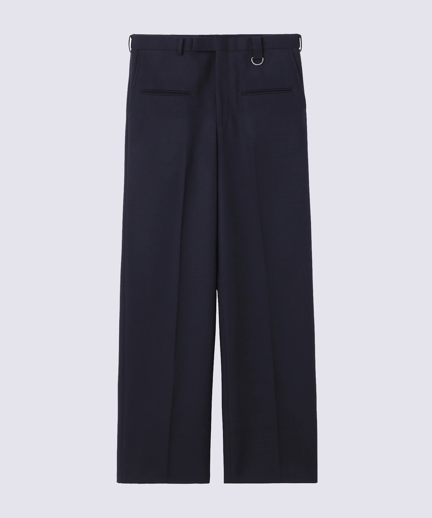 WOOL BARATHEA WIDE TROUSERS